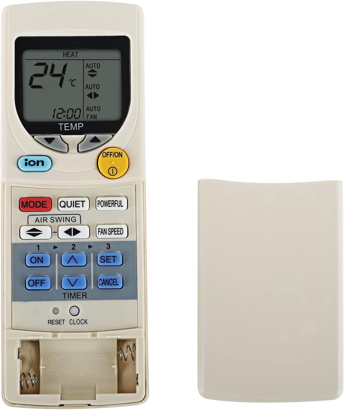 New Replacement Air Conditioner Remote Control Compatible with Panasonic A/C A75C2620 A75C2422 A75C2624 A75C2335 A75C2359 A75C2352 A75C2221 A75C2724 A75C2223 A75C2728 A75C2224 CWA75C2424 A75C2297 image number 4