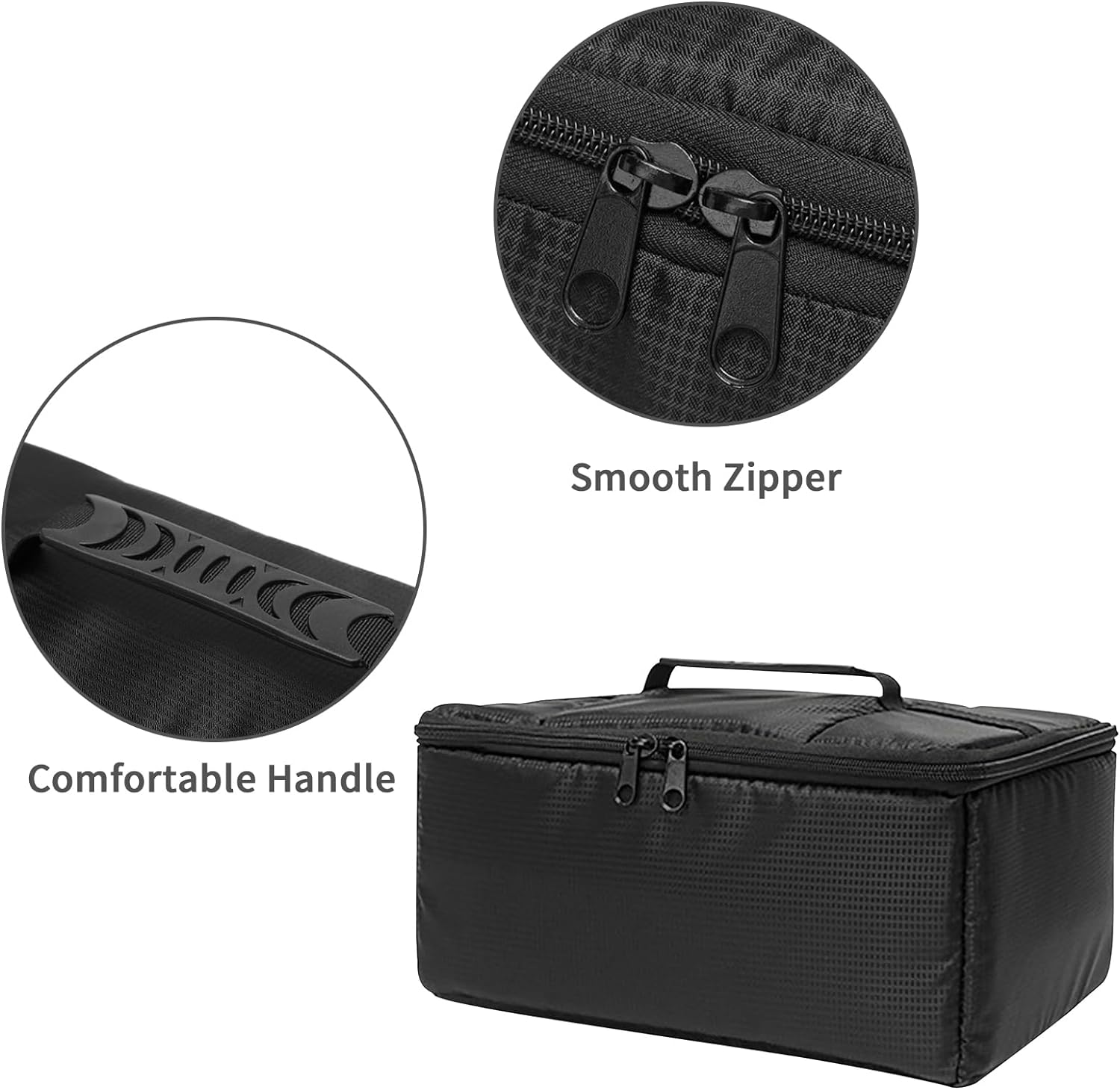 Lizbin Camera Insert Bag Camera Case, Water Resistant Camera Bag Insert Portable Inner Bag, Shockproof DSLR SLR Camera Padded Storage Bag, Camera Case Insert, Inner Case Bag Camera Bag (Black) image number 1