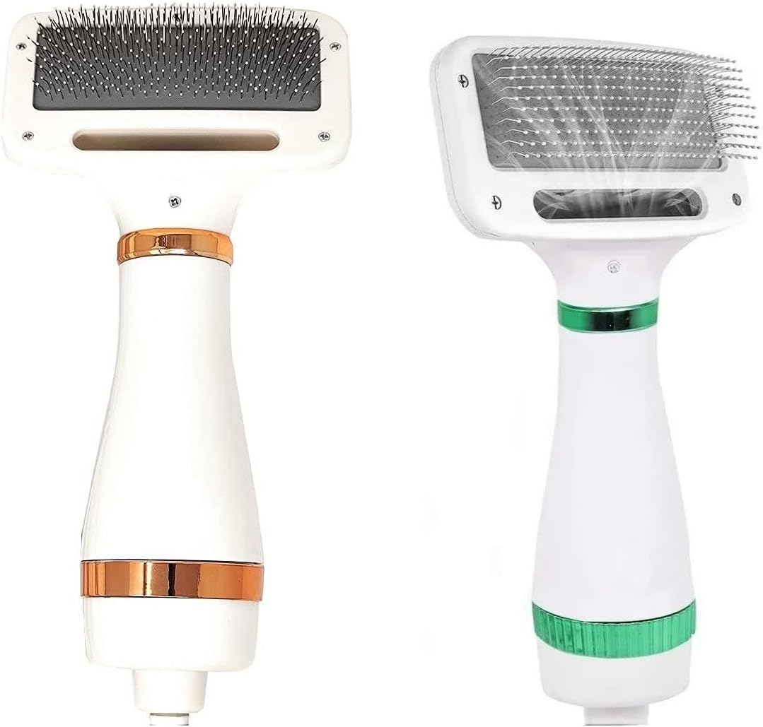 TEMPO DI SALDI Portable Drying Brush for Dogs and Cats with Adjustable Speed, 2 in 1