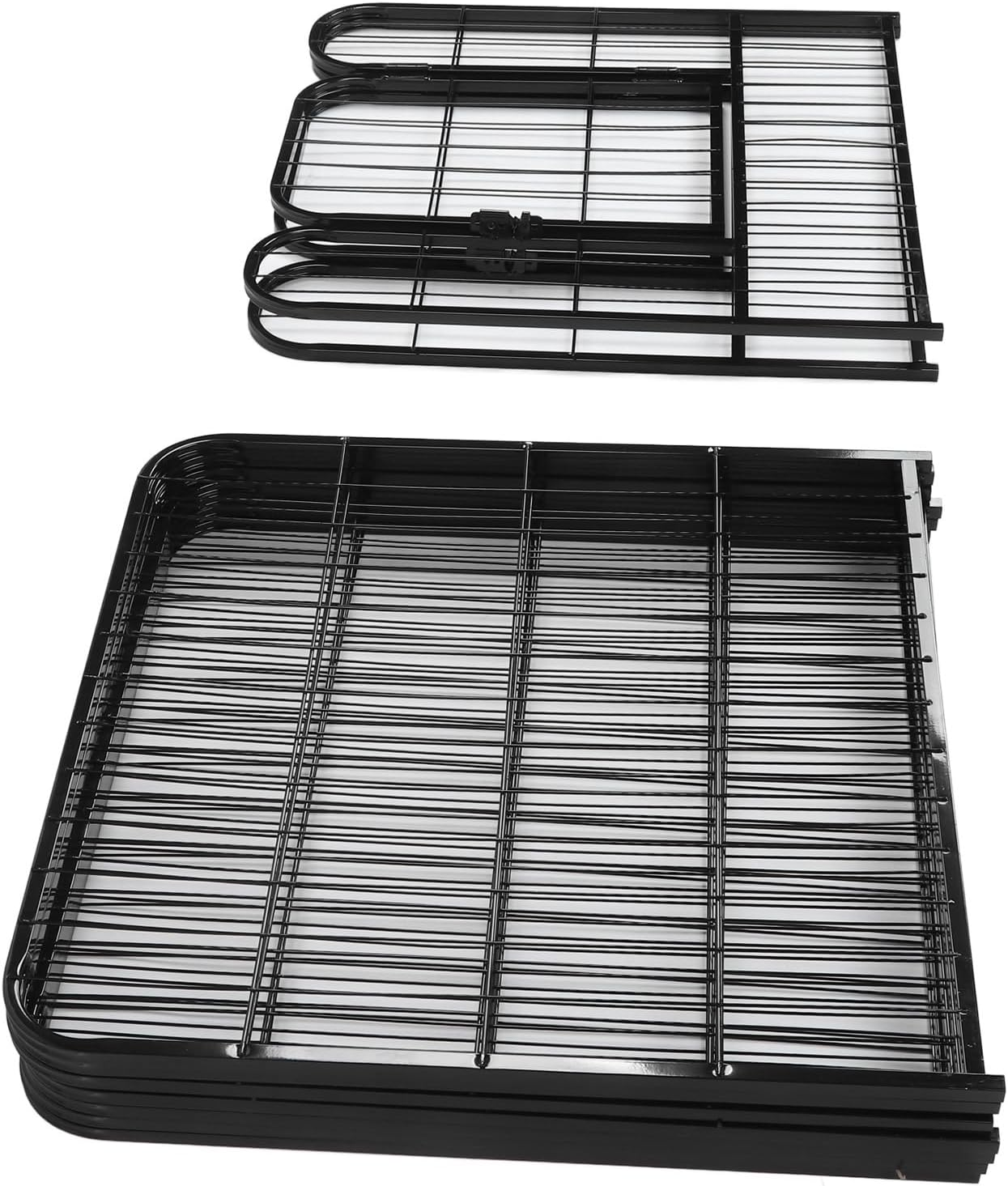 Dog Exercise Pen, Iron Space Saving Minimalist Dog Exercise Fence for Indoor and Outdoor, Metal Dog Playpen Pet Exercise Fence Pen Dog Kennels for Small Medium Puppy Dogs,Rabbits