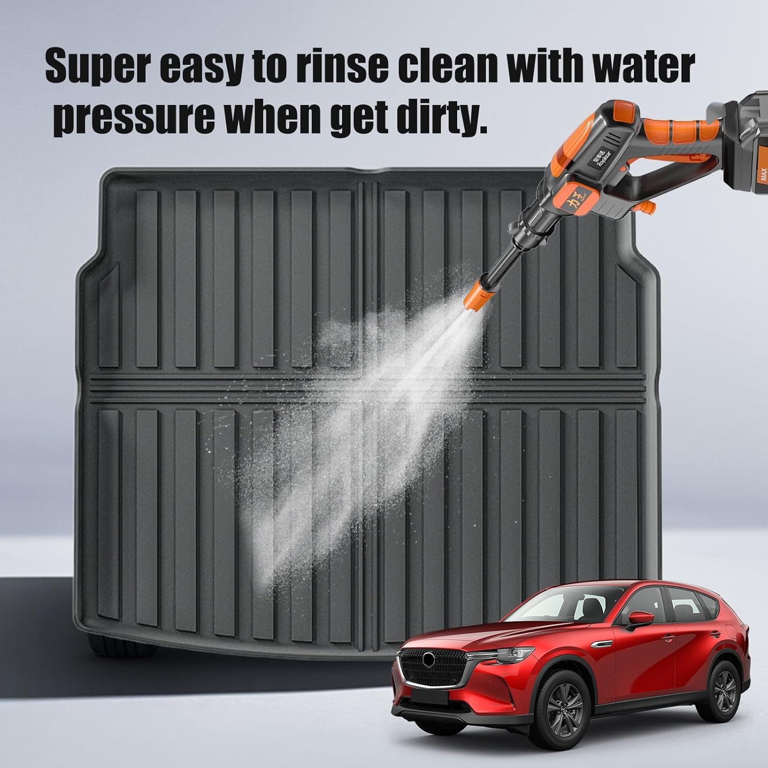 Cargo Liner Boot Liner Back Seat Protector for Maz-Da CX-60 2022-2025 TPE Mat Heavy Duty Car Seats Kick Mats Cover Car Accessories Back Seat Protector Cover (Boot Liner+Back Seats Mat) image number 1