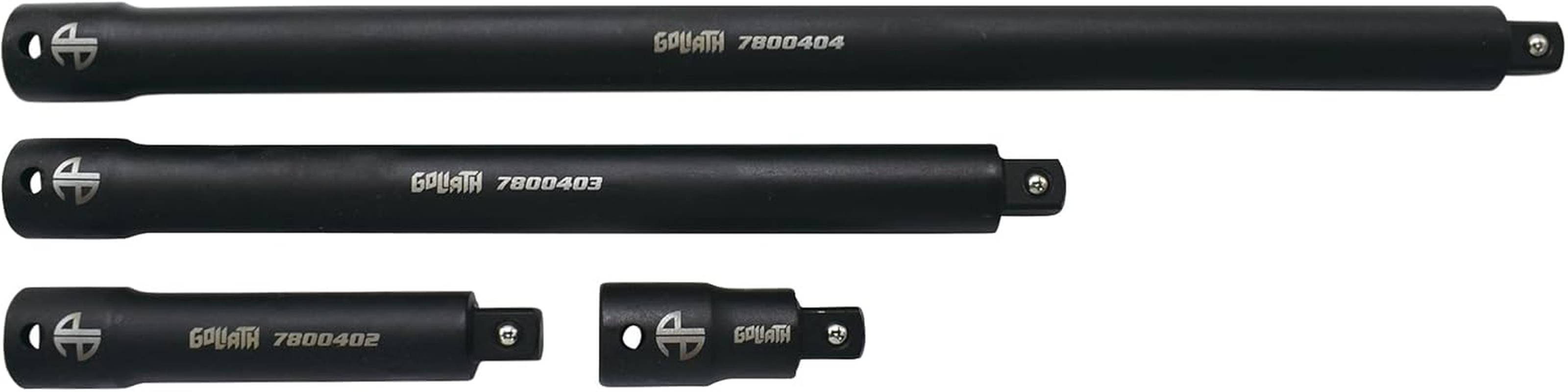 Astro Tools 78004 4Pc 1/2" Drive Goliath High Torque-Saver Impact Extension Bar Set 2.5" -15" image number 2