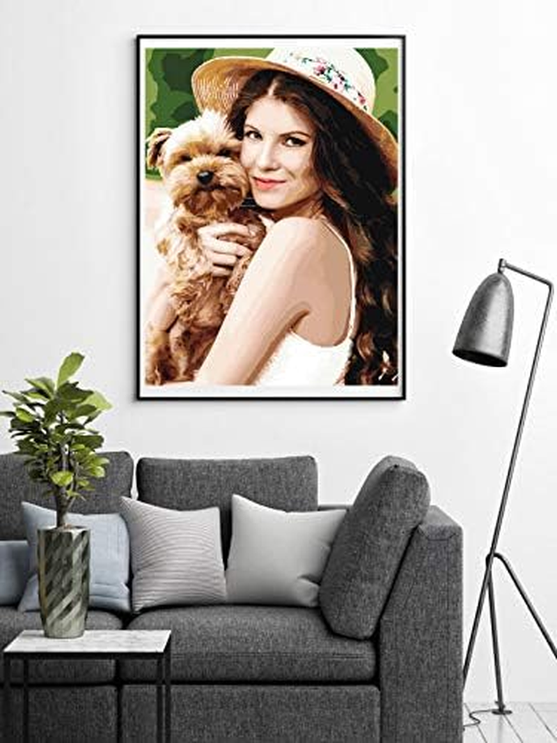GVS-ART DIY Floating Frame for 40.7X50.8Cm/16X20 Stretched Canvas,0.6-0.8"/1.5-2Cm Deep.Picture Art Wall D&eacute;cor,Art Canvas Brown Frame,A Frame Kit,Cut to Pieces,No Canvas Included image number 6