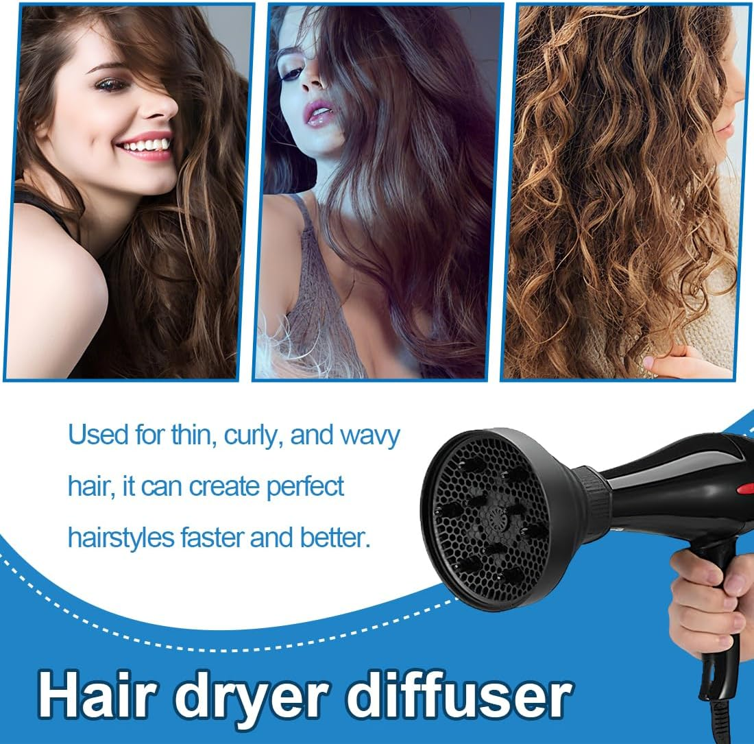 IKOPFLN Universal Foldable Hair Diffuser Hair Dryer Adaptable for Blow Dryer with Nozzle image number 6