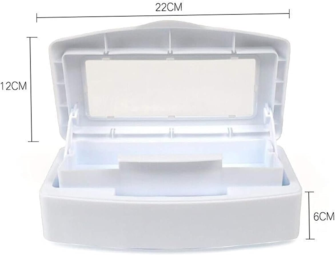 Norhogo Tray Manicure Disinfectant Box Plastic Germicidal Plunge Pool Steriliser Box for Beauty Salon Manicure Hair Tools Instruments Doctors Manicure Laboratory Cleaning Items image number 5