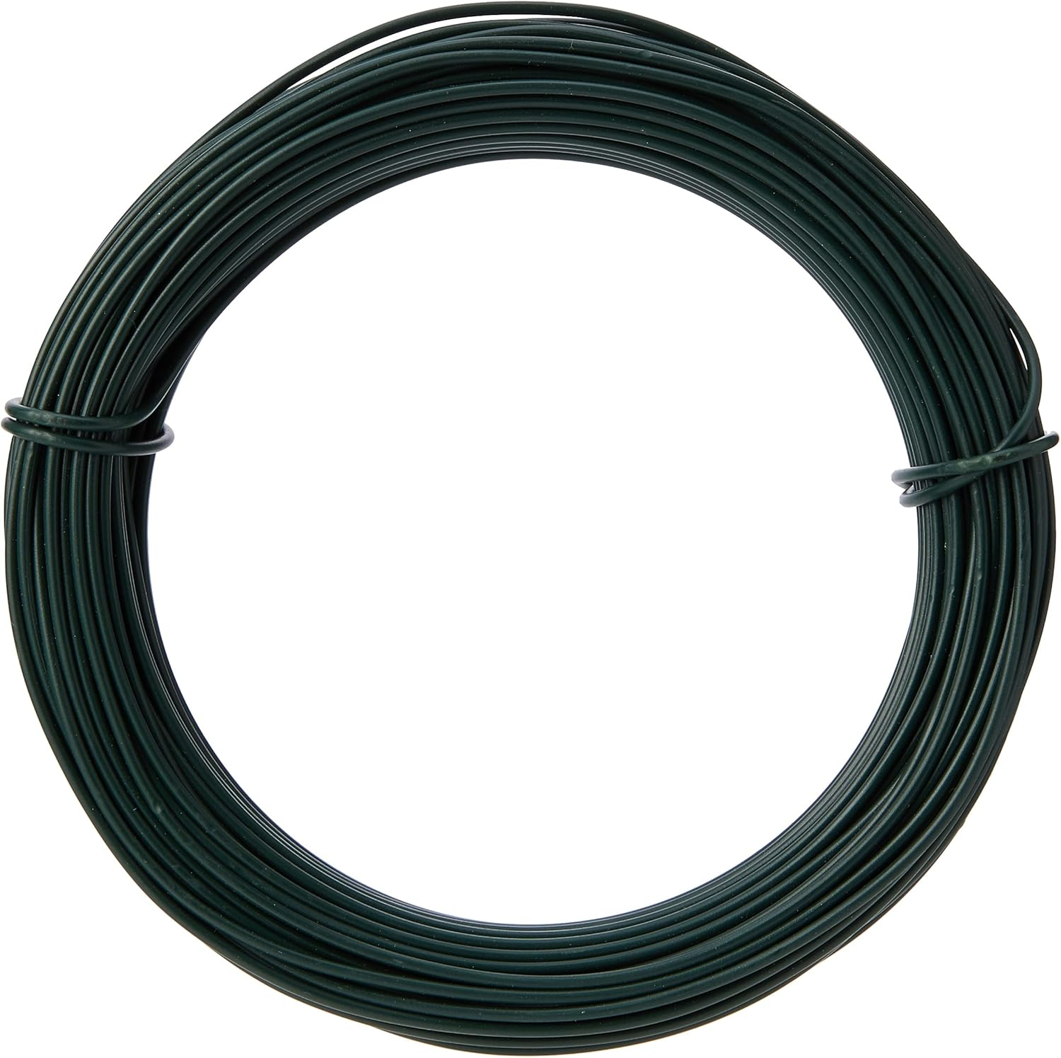 Tildenet 3070490 30M/ 2Mm Plastic Coated Garden Wire Coil, Green