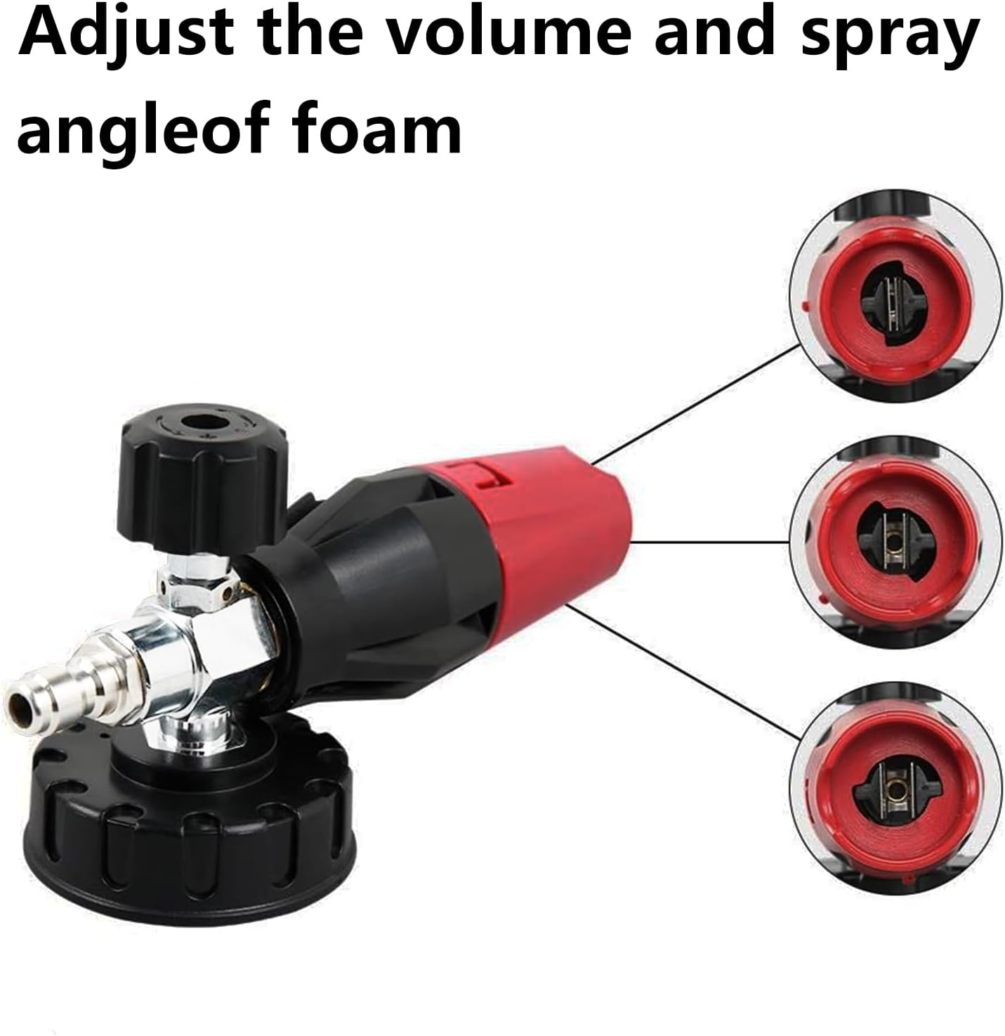 Sooprinse Foam Cannon Kit with Pressure Washer Short Gun, 1 L Snow Foam Lance with 1/4 Inch Quick Connector, Foam Blaster with Pressure Washer Gun,4000 PSI image number 3