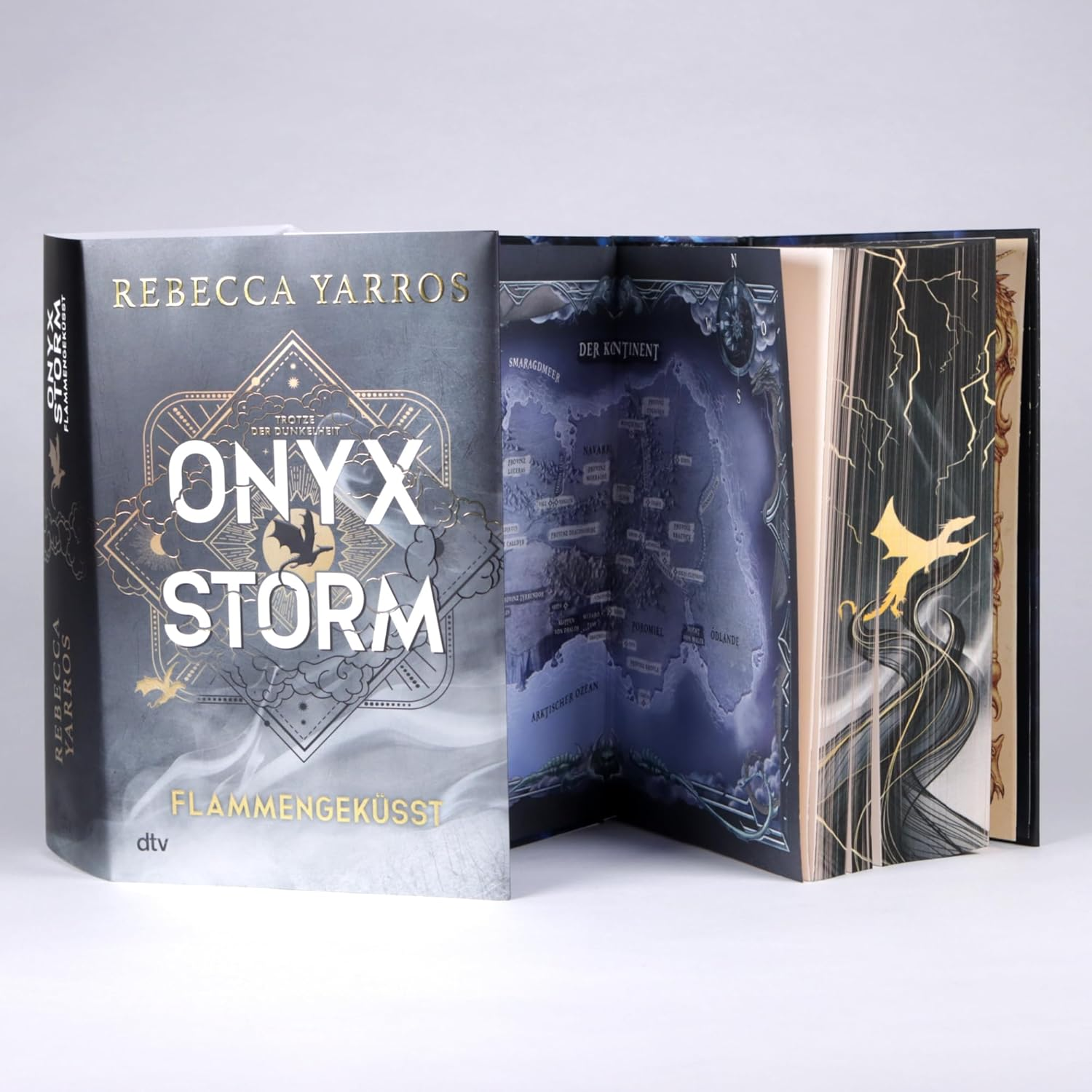 Onyx Storm - Flammengek&uuml;sst: Roman | Deluxe-Ausgabe Mit Atemberaubendem Farbschnitt | Die Hei&szlig;ersehnte Fortsetzung Von 'Fourth Wing' Und 'Iron Flame'