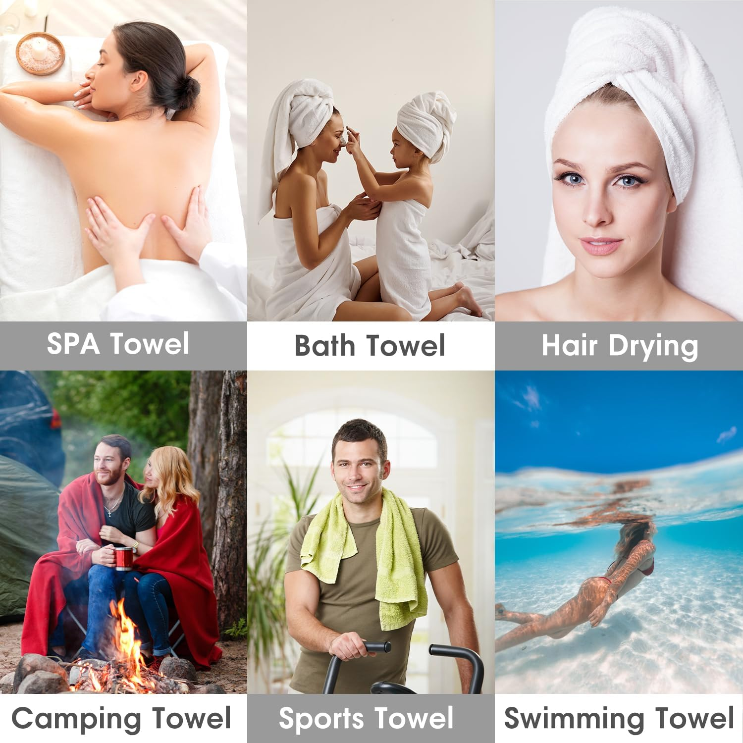 JML Bath Towels (2 Pack, 30"X60"), White Fleece Bath Towel, Luxury Hotel & SPA Towel Sets - Super Soft and Absorbent, Lint Free, Fade Resistant Oversized Bath Towel, Coral Fleece White image number 3