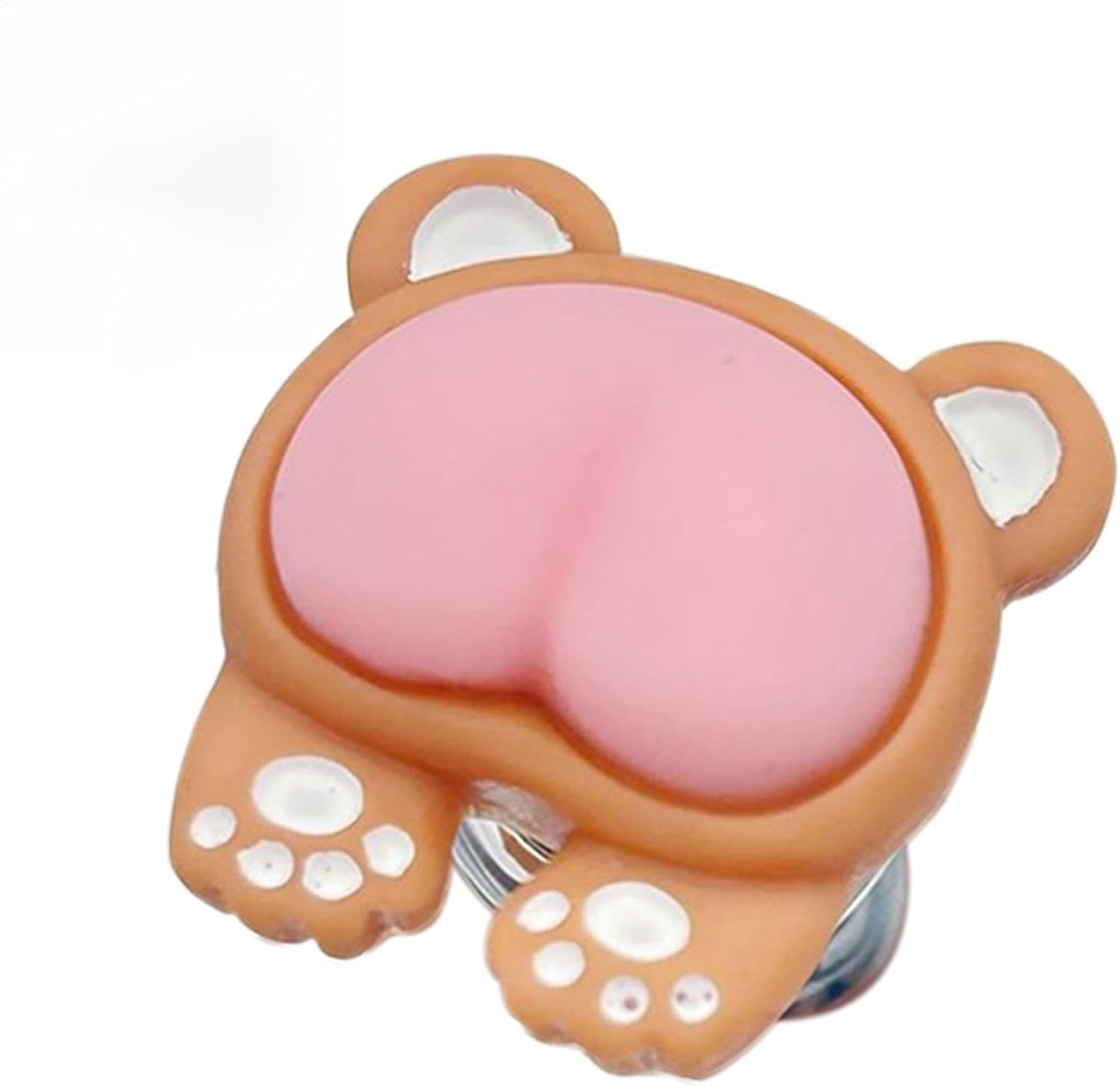 Toilet Button Pusher | Button Pusher Cover Assist Tool Animal Butt,Bathroom Decor Replacement Parts, Toilet Press Helper for Long Nail Protection