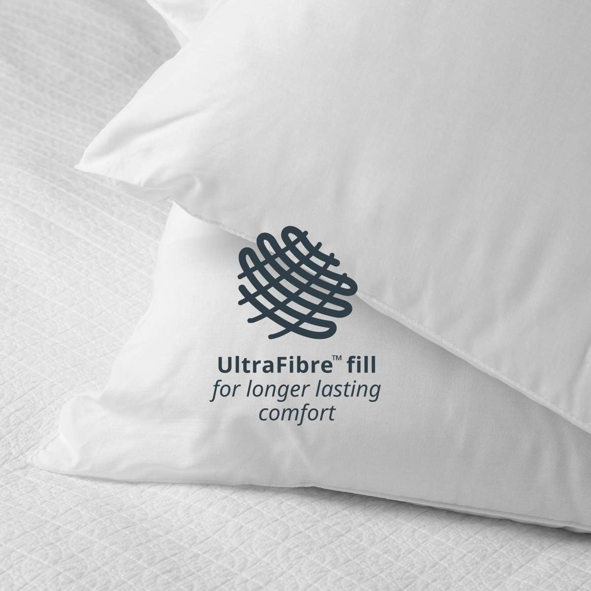 Tontine Comfortech Coolmax Memory Foam Pillow &ndash; Medium Support, Softness & Height &ndash; Moisture-Wicking Coolmax Cover, Anti-Microbial Protection &ndash; Hypoallergenic & Machine Washable image number 6