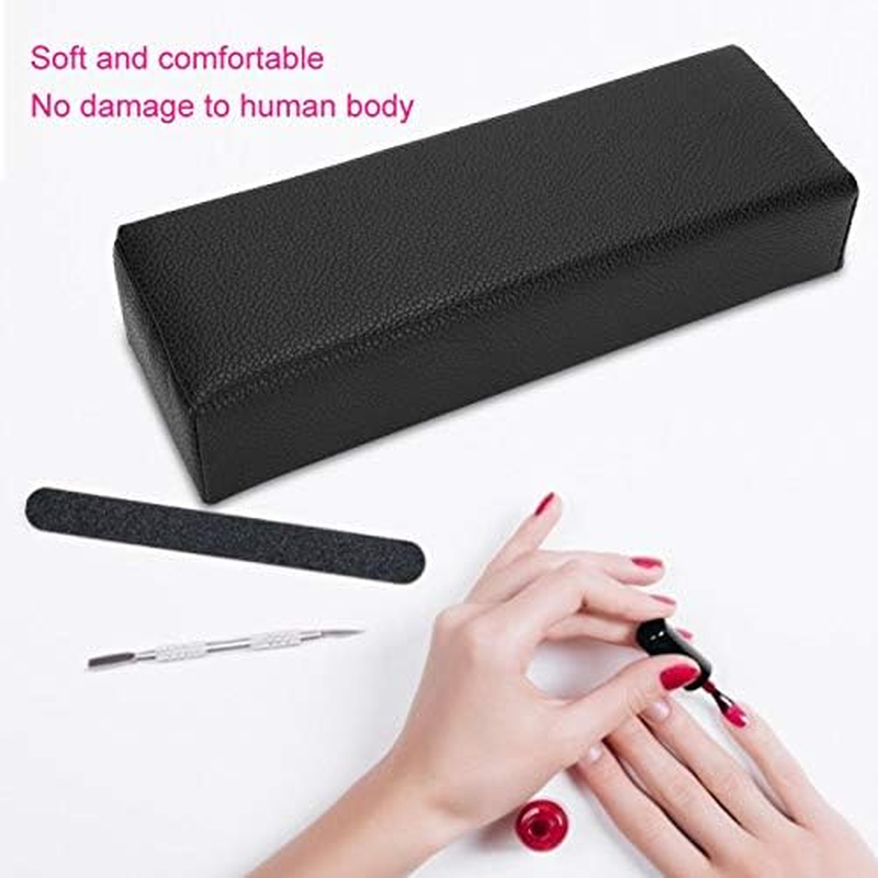 Hand Rest Pillow, Hand Pillow Manicure Hand Pillow, for Nail Salon for Home(Black) image number 5
