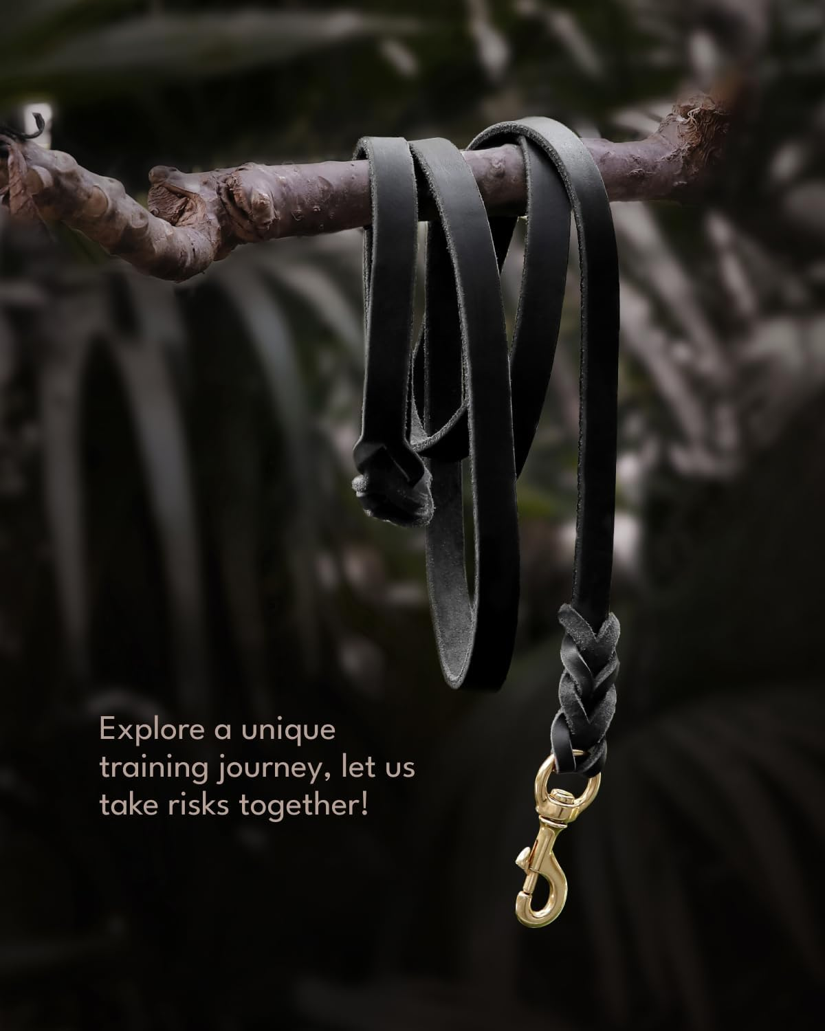 FAIRWIN Leather Dog Leash 6 Foot - Braided Military Grade Heavy Duty Dog Leash for Large Medium Small Dogs Training and Walking (Black, XL:1" X 6Ft)