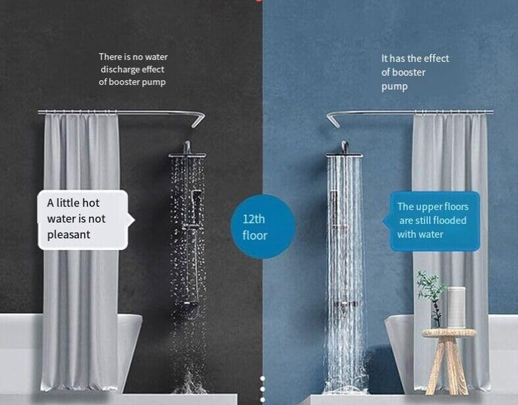 100W Automatic Stainless Steel Booster Pump，220V Quiet Auto Water Pressure Booster Pump for Tap Water Pipeline Sink Facucet Shower(Au Plug) image number 3