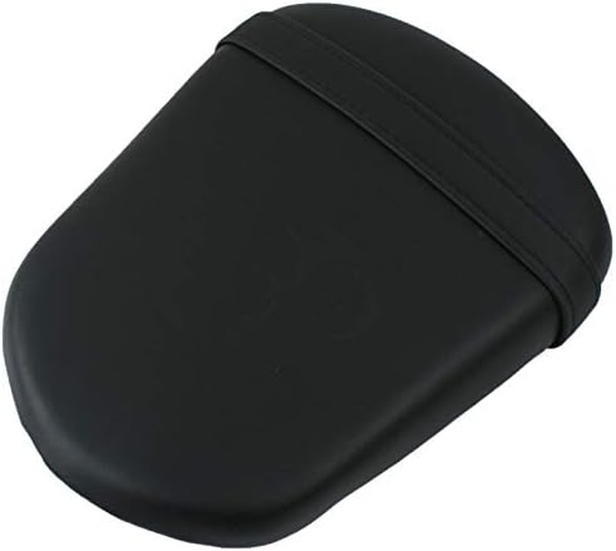 Black Motorcycles Leather Rear Pillion Passenger Seat Cushion Compatible with Suzuki GSXR GSX-R 600 750 2006 2007