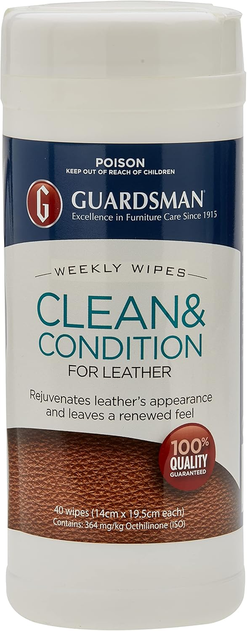 Guardsman Clean & Condition Weekly Wipes image number 1