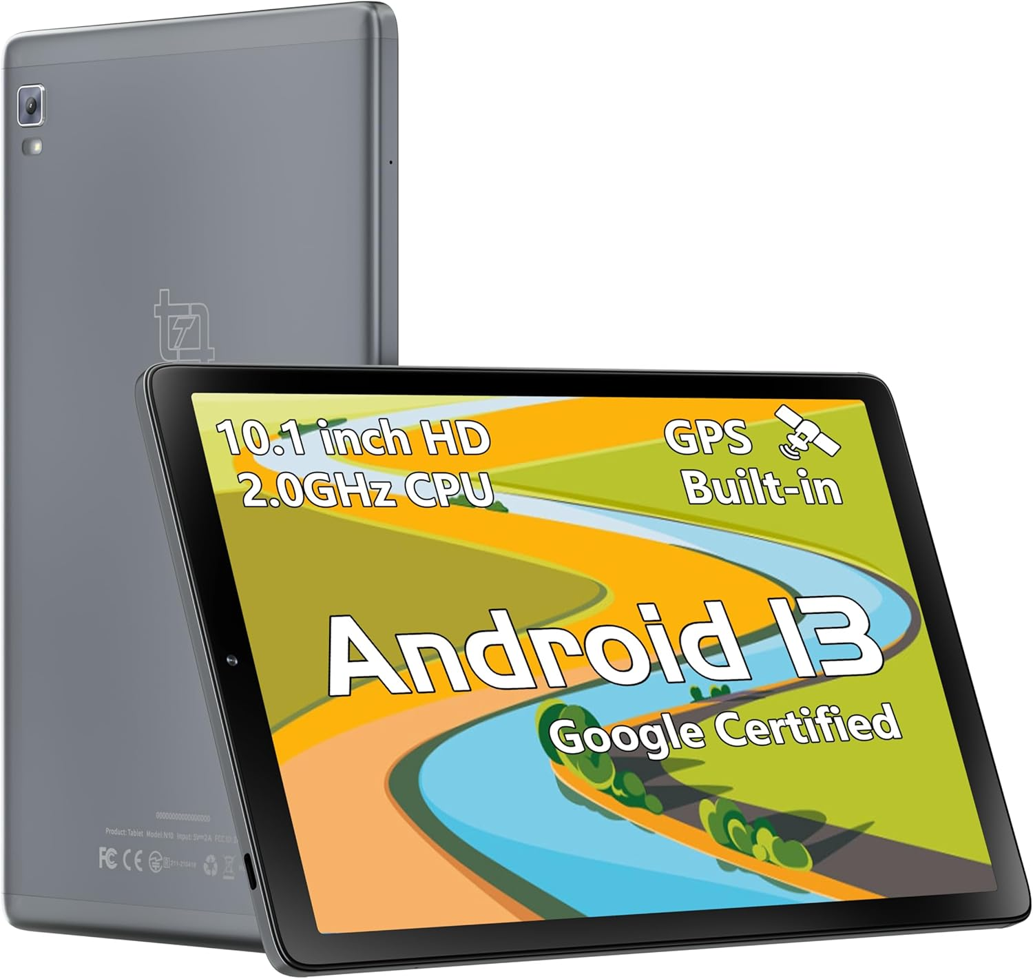2025 Android 15 Tablet 8 Inch Tablet, Octa-Core Processor, 12GB RAM 64GB ROM 2TB Expandable, 1280 * 800 IPS HD Screen, Wifi6, BT5.4, Widevine L1, 5MP+8MP Dual Camera Tableta - Grey