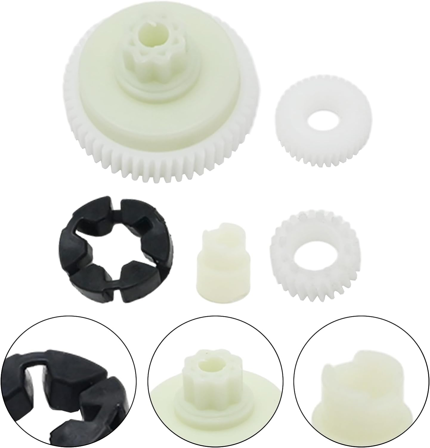 6Pcs Front Rear Window Motor Gear Regulator Repair Kit, Replacement for Mazda 3 6 5 CX-7 CX-9 RX-8, Replace #G22C5858XF GJ6A5858XA GJ6A5858XB GJ6A5858XE GJ6A5858XF G22C5958X image number 3