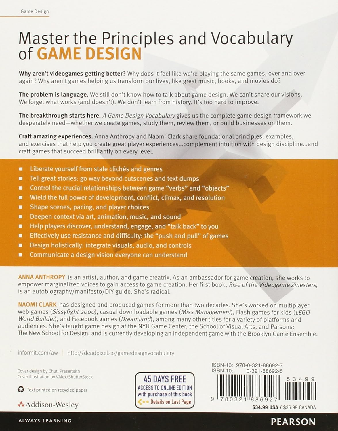 A Game Design Vocabulary: Exploring the Foundational Principles behind Good Game Design (Game Design/Usability) image number 2
