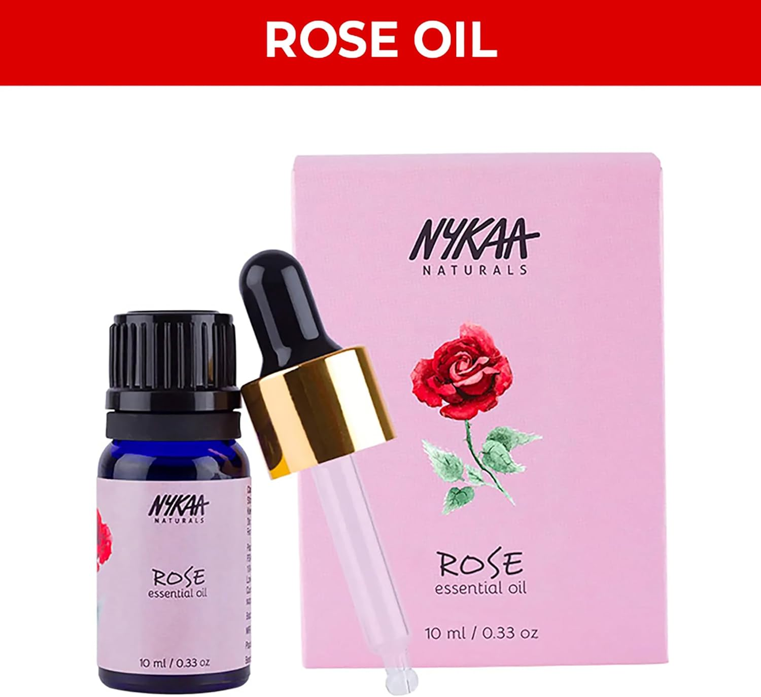 Nykaa Naturals Essential Oil - Rose for Women 0.33 Oz Oil image number 4