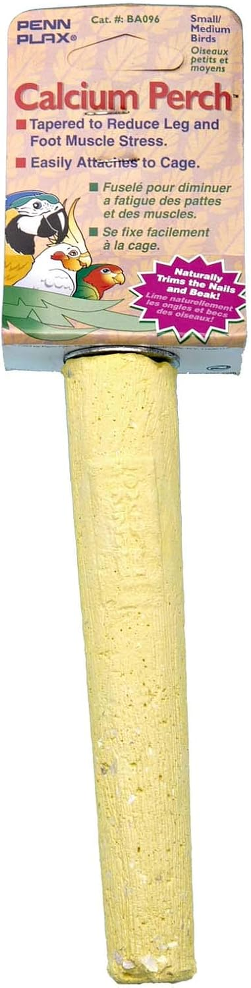 Penn Plax Calcium Perch, Yellow, Small image number 1