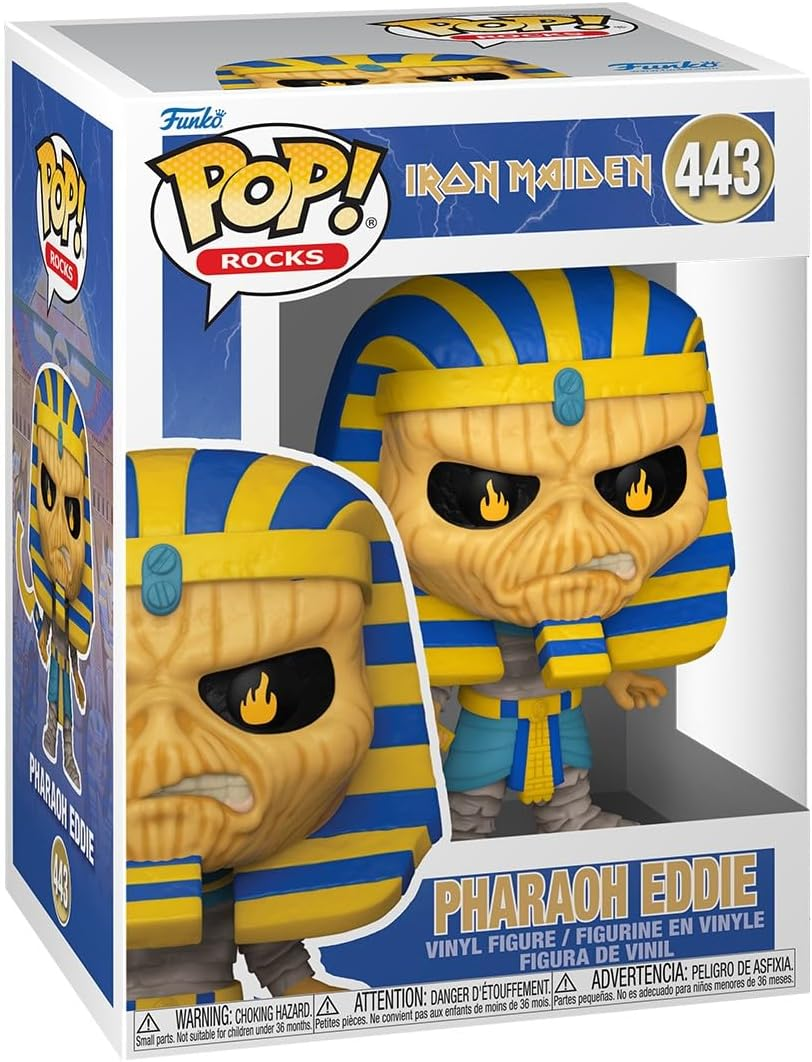 FUNKO POP! Rocks: Iron Maiden - Pharaoh Eddie, Powerslave, 40Th Anniversary image number 2