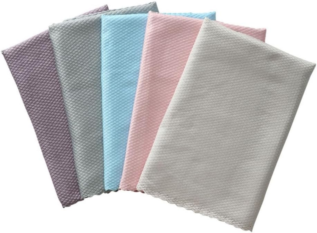 5 Pack Good Home Reuseable Cleaning Cloth, Household Ultra Absorbent Cleaning Towel for Cleaning Glass, Special Kitchen Microfiber Dishtowels for Everyday Kitchen Basic, 30&times;40 CM (5, 5 Colors) image number 4
