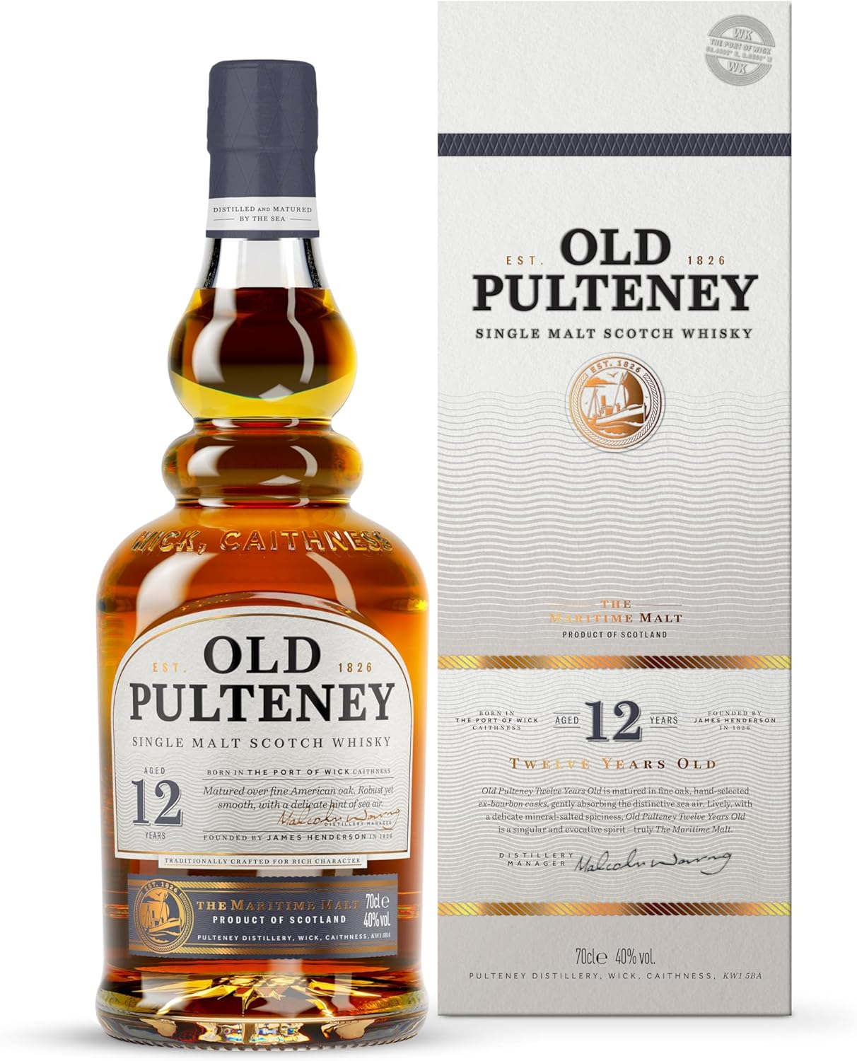 Old Pulteney 12 Year Old Single Malt Scotch Whisky 70 Cl, 700 Ml image number 2