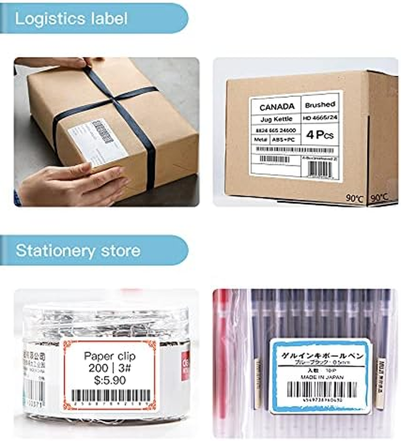 NIIMBOT Thermal Label Sticker for B21/B3S, White, 50 X 70 Mm (110-Pieces) image number 2