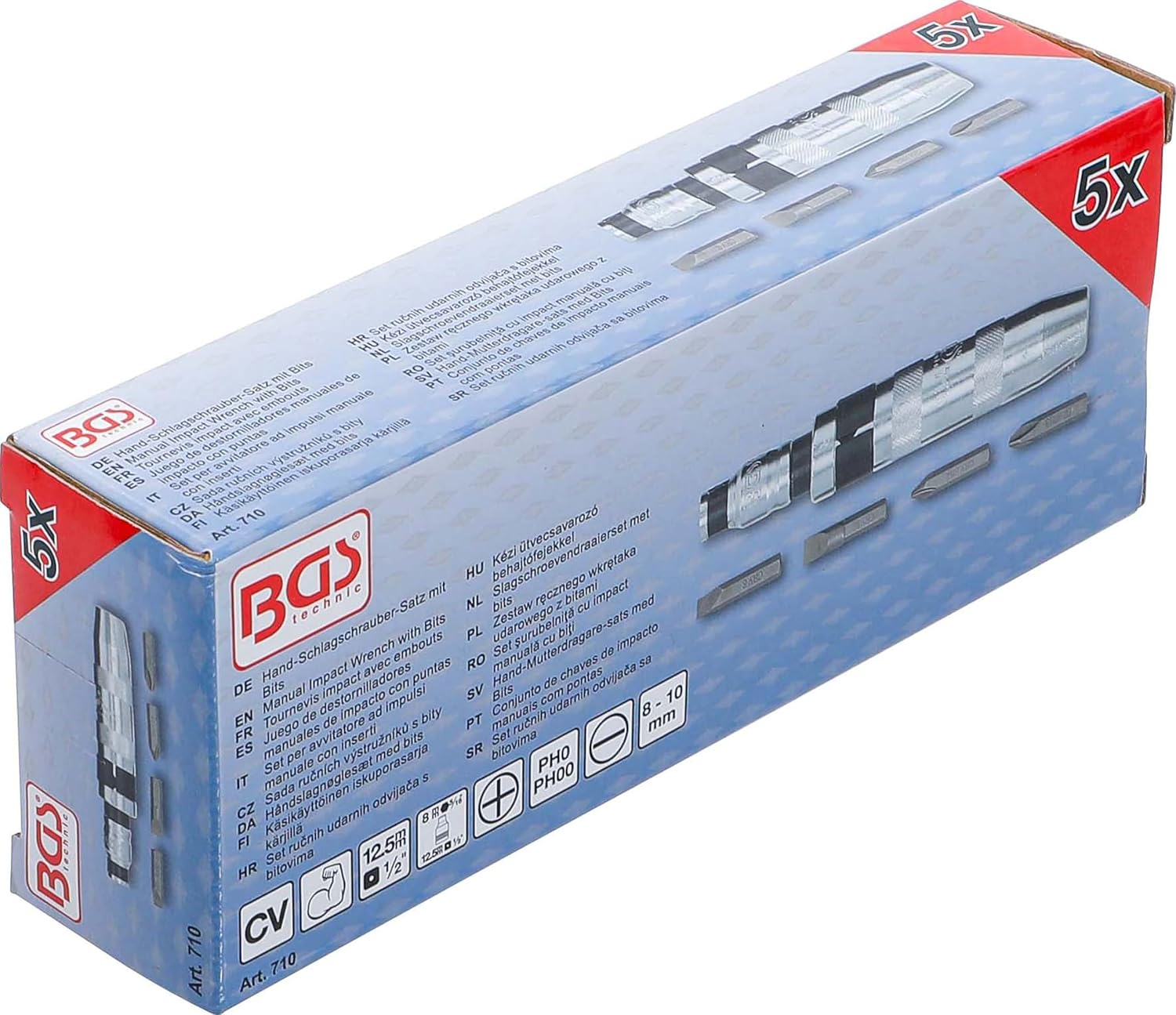 BGS 710 | Manual Impact Wrench with Bits | 5 Pcs. image number 6