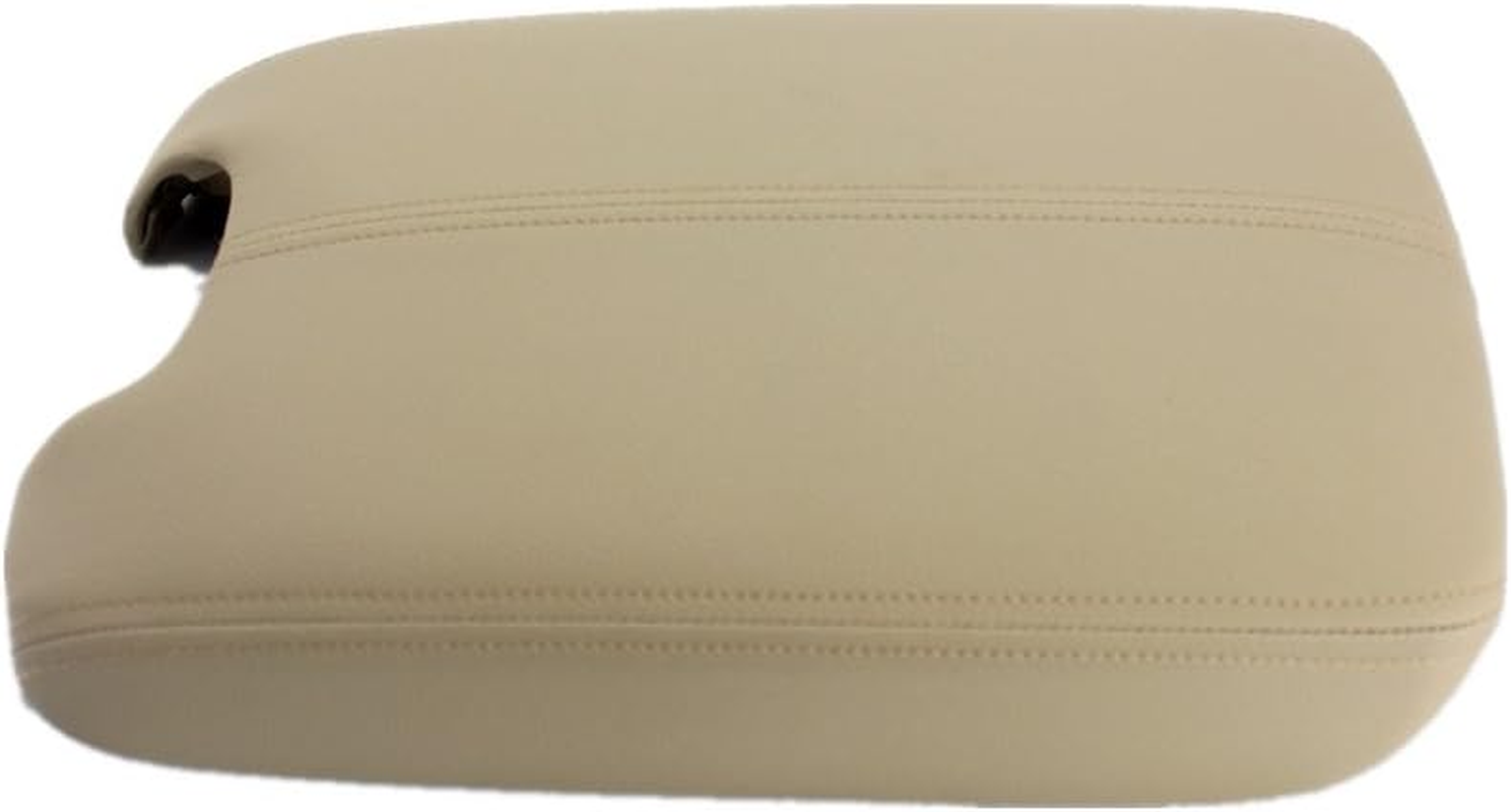Ezzy Auto Beige Leather Suture Console Armrest Lid Cover for 2008 2009 2010 2011 2012 Honda Accord Center Console Cover Lid - Black image number 2