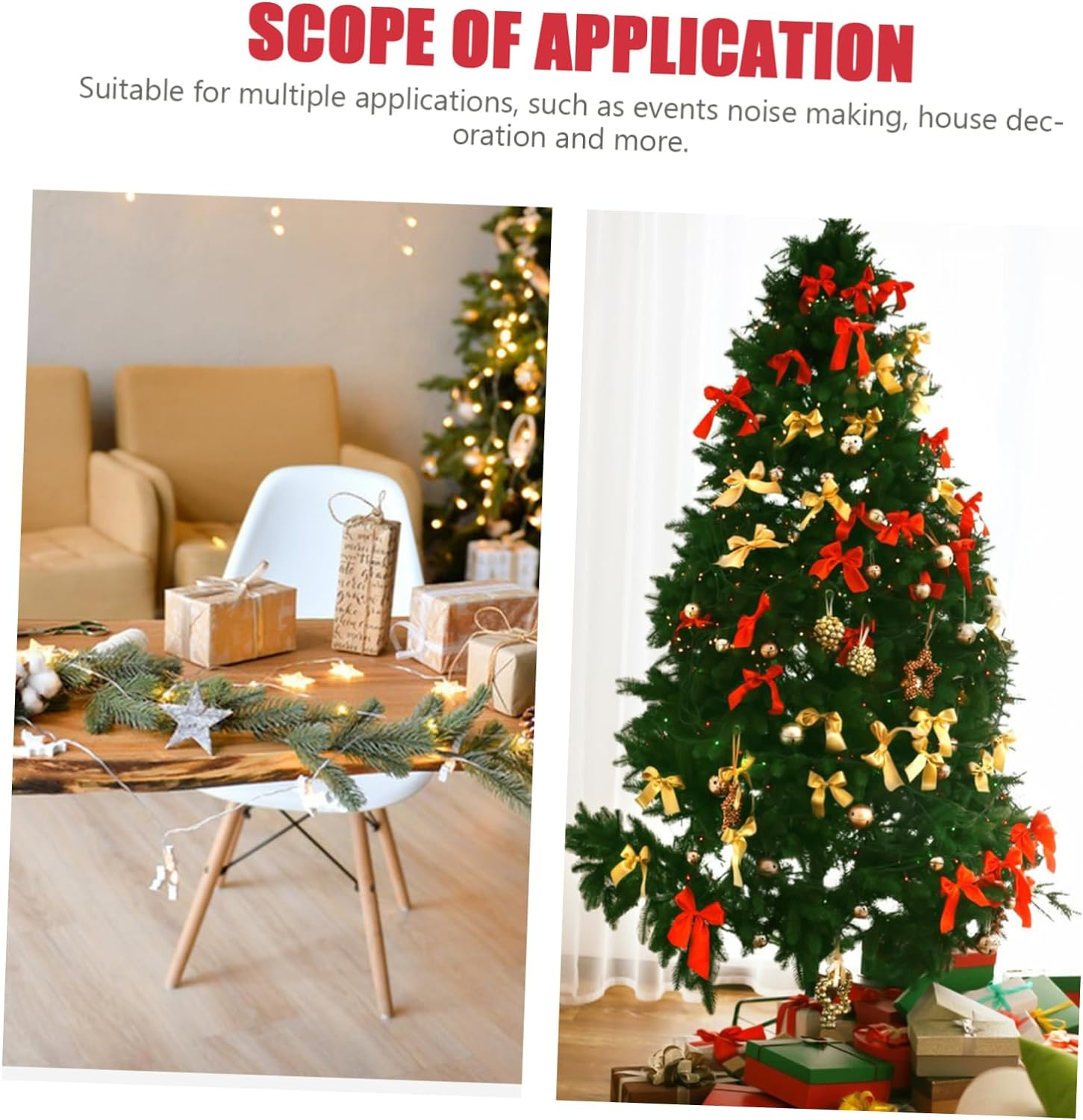 Ibasenice 2Pcs Square Metal Cowbells Noise Makers Decorative Handle Bells for Farm Animal Livestock Hanging image number 6