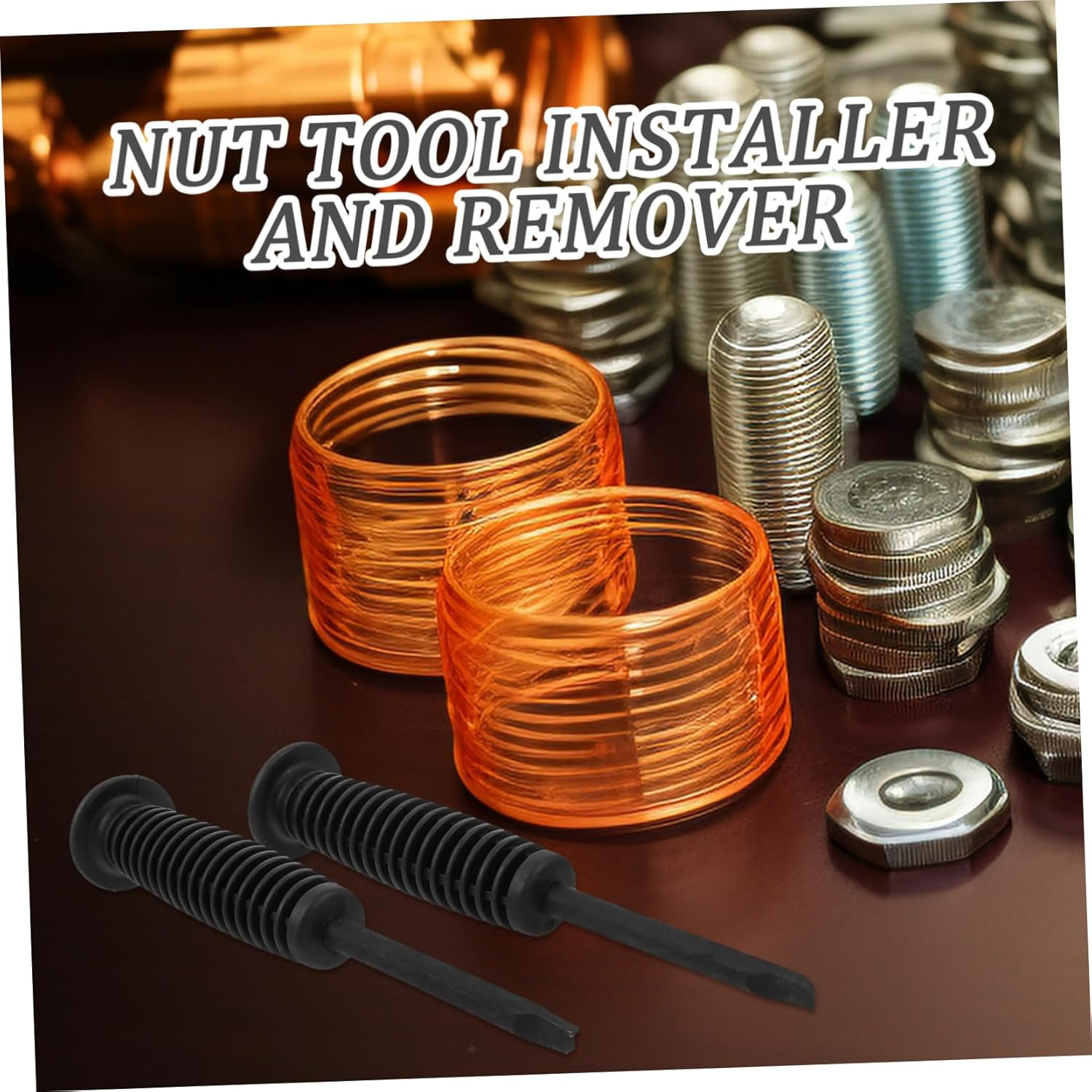 Mikinona Car Axle Nut Installer and Remover Tool 2Pcs Kit for Drive Shaft Maintenance and Nut Removal Automotive Repair image number 4