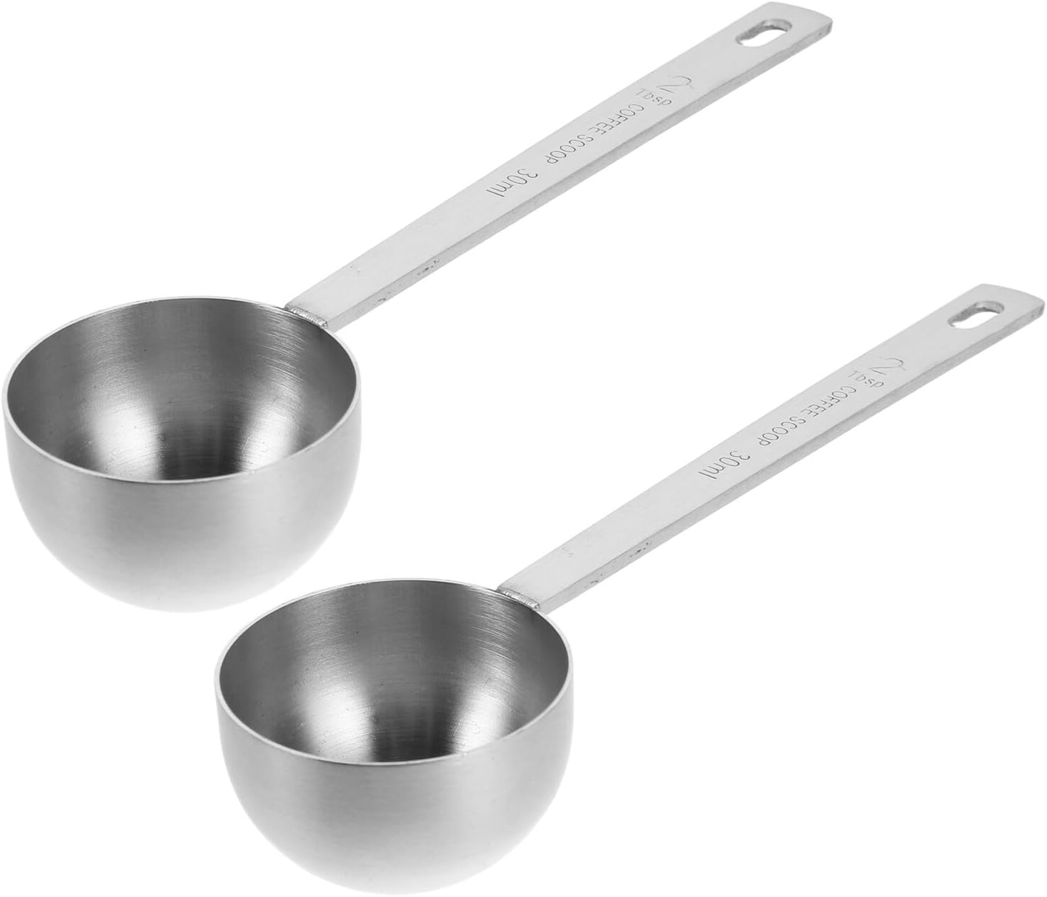 LOPUNER 2Pcs Stainless Steel Coffee Measuring Spoon Precise Tablespoon Scoop for Coffee Beans Loose Tea Protein Powder Spices Baking and Cooking Scoops for Home Chefs image number 2