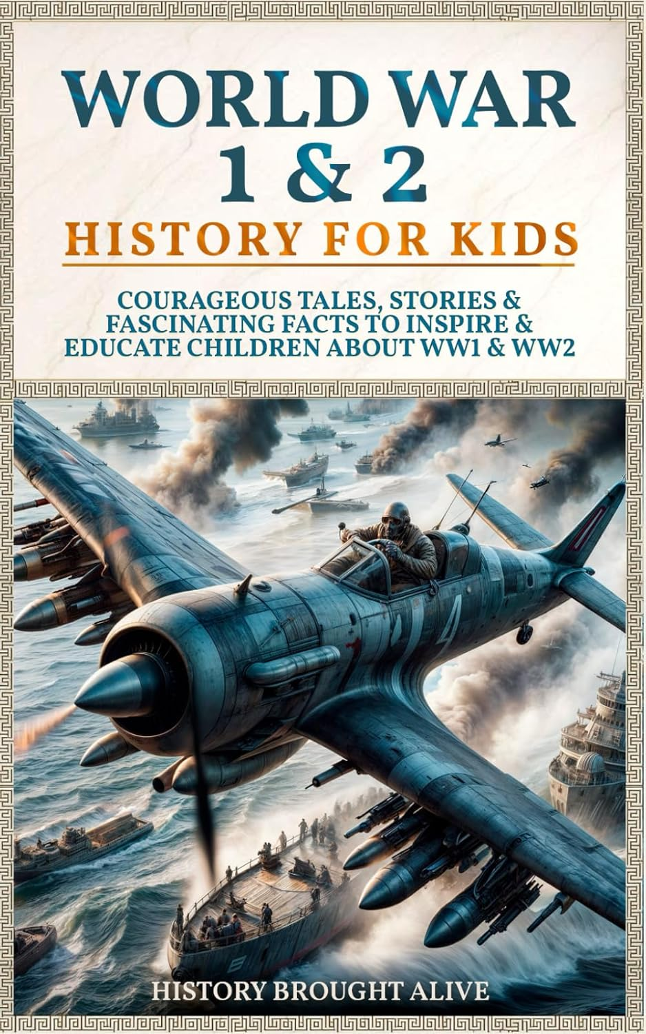 World War 1 & 2 History for Kids: Courageous Tales, Stories & Fascinating Facts to Inspire & Educate Children about WW1 & WW2: (2 Books in 1)