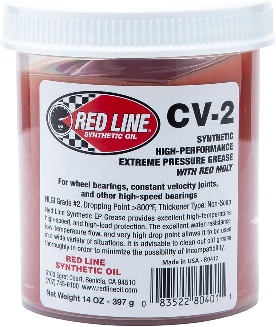Red Line RED80401 CV-2 Synthetic Grease - 14 Oz. Jar