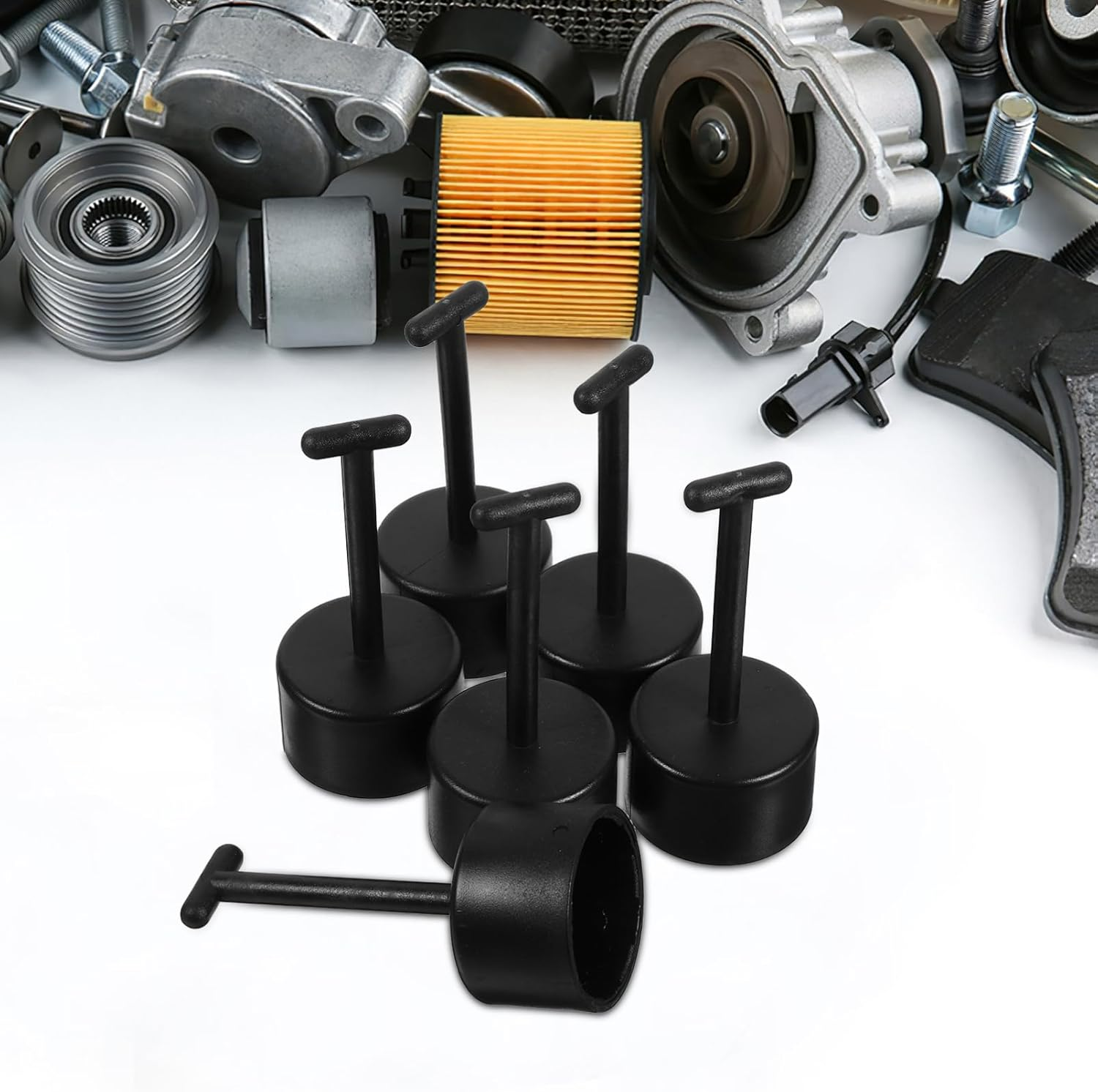 Holibanna 6Pcs Plastic Socket Wrench for Lamp Holder Socket Ring T Shape Key Tool for Light Fixture Nut Removal for Home and Automotive Use image number 2