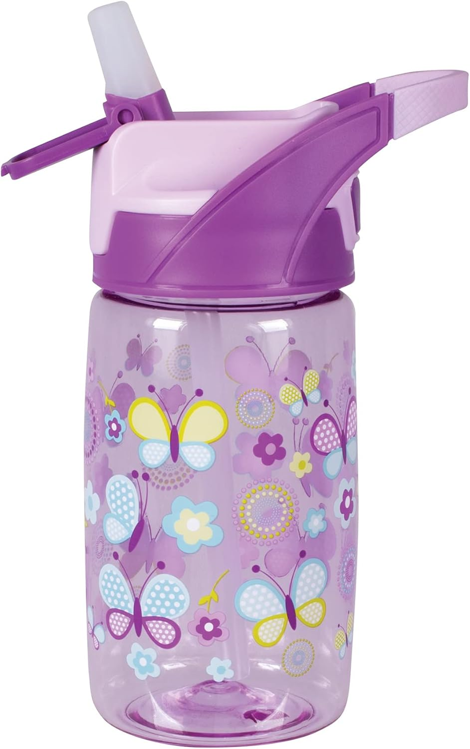 Avanti Yumyum Kids Autospout Tritan Drink Bottle, 450Ml, Butterflies - Dinosaur Parade image number 6