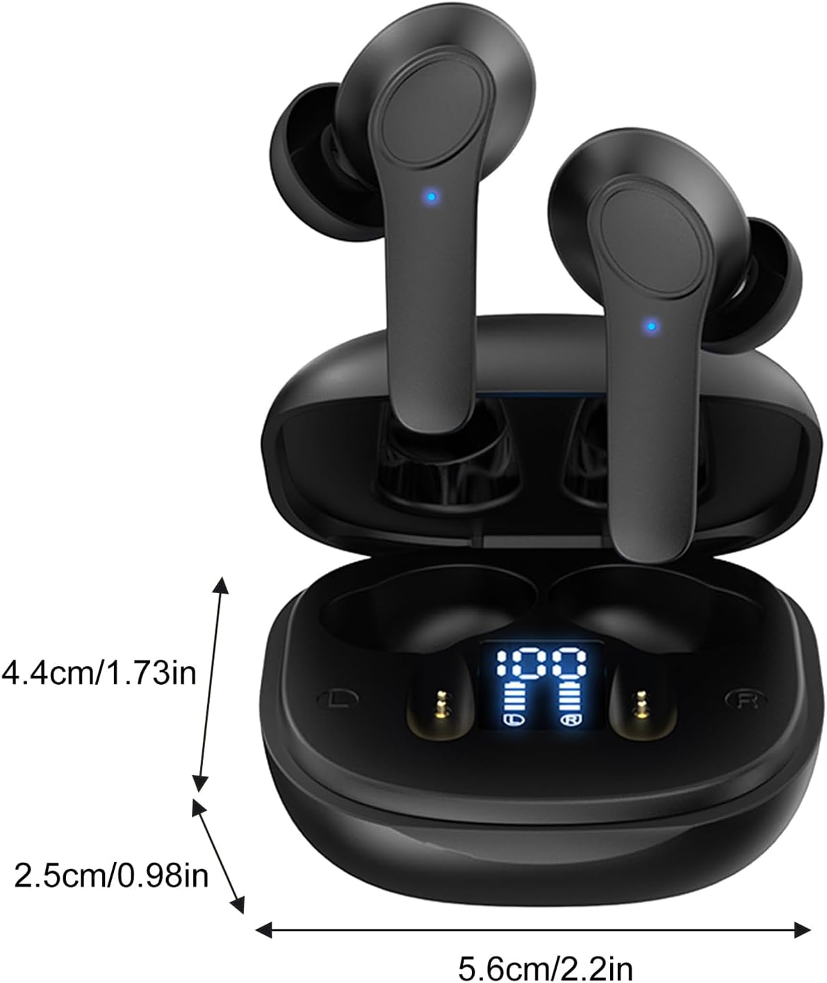 Language Translator Earbuds - 144 Languages 70 Dialects Interpreting Translation Headphones - Wireless Interpreting Earbuds Real Time for Conference School Conversation Education Tourism Communication