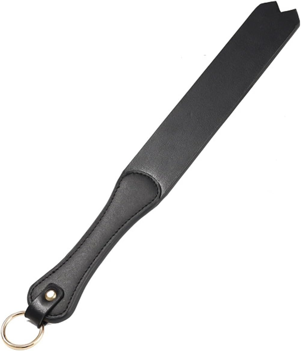 Sex Leather Paddle Sm Leather Sex Role Play Training Paddle Sex Toy for Couple Flriting Rocket for Bdsm Role Play Bondage Toy Black