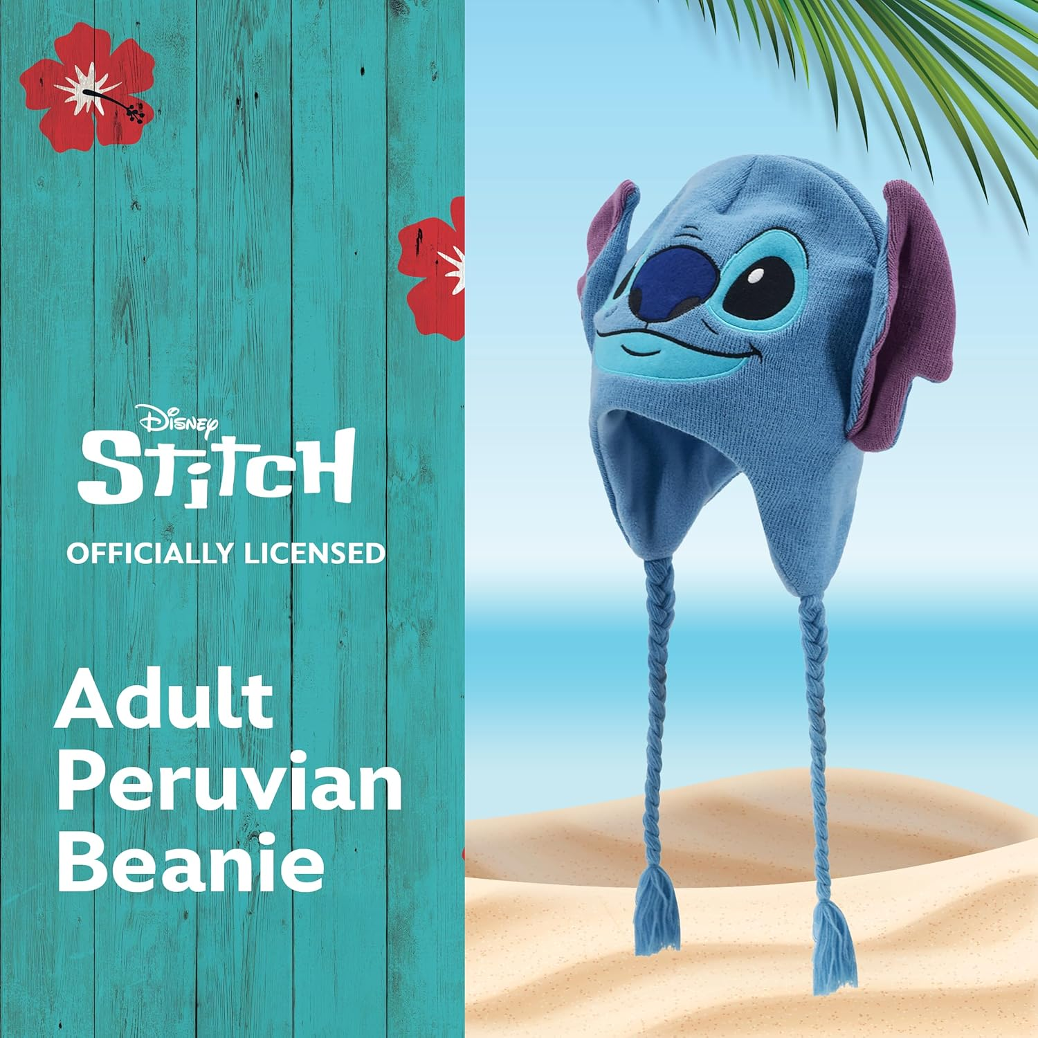 Concept One Disney Lilo and Stitch Winter Beanie Hat Knitted Stocking Cap image number 2