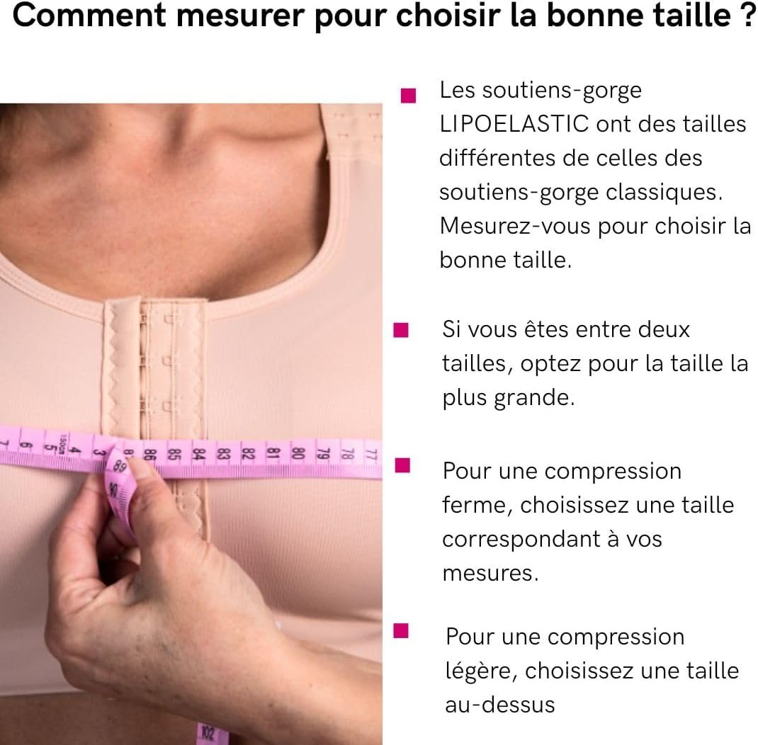 LIPOELASTIC PI Active - Medical Post Surgery Cotton Bra - Front Closure & Seamless Cups image number 4