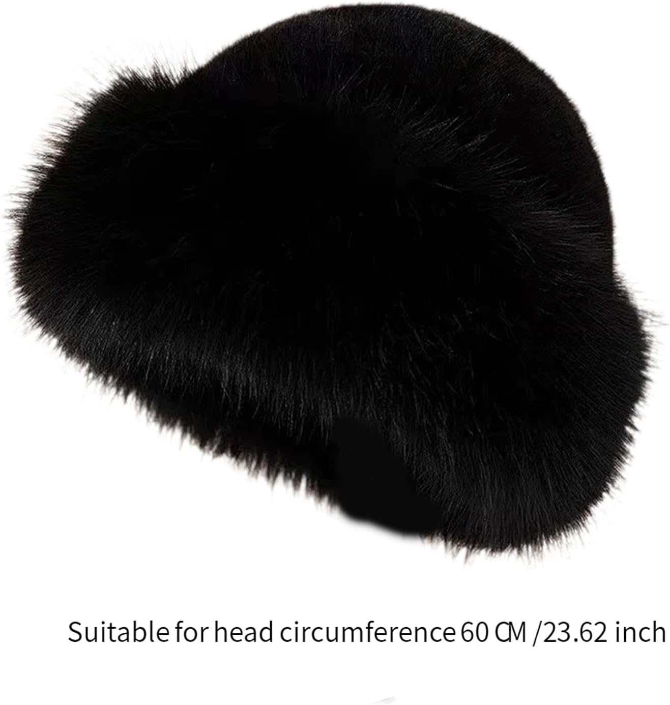 Frediuo Winter Faux Fur Hat for Women Fashion Cossack Hat Russian Hat for Ski Motorcycle image number 5
