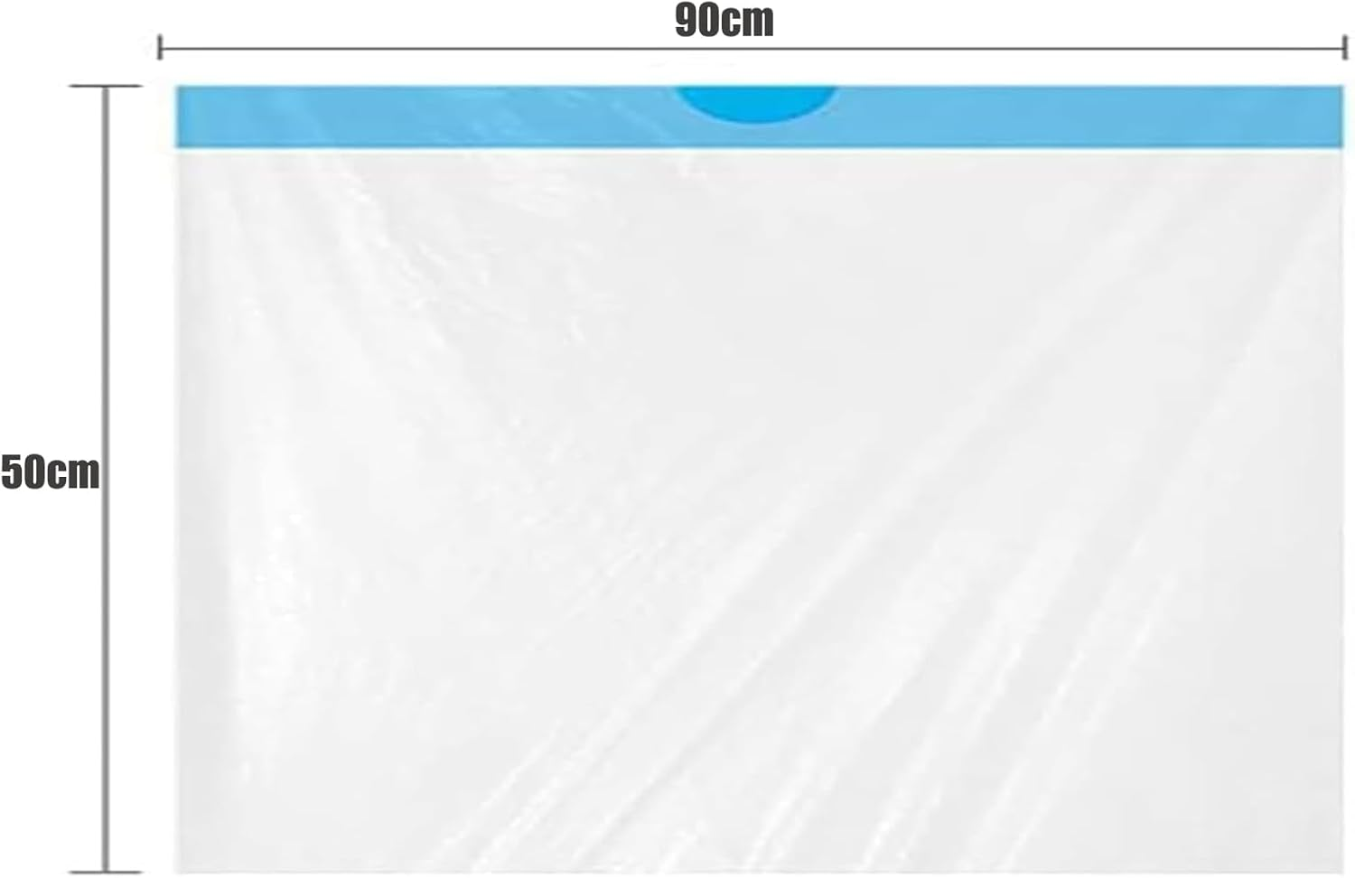 RMAN Pack of 60 Cat Litter Tray Liners Large Cat Litter Tray Bags for Cat Litter Tray 90 X 50 Cm Cat Litter Box Bags with Drawstrings Biodegradable Durable Liquid-Proof 4 Rolls image number 3