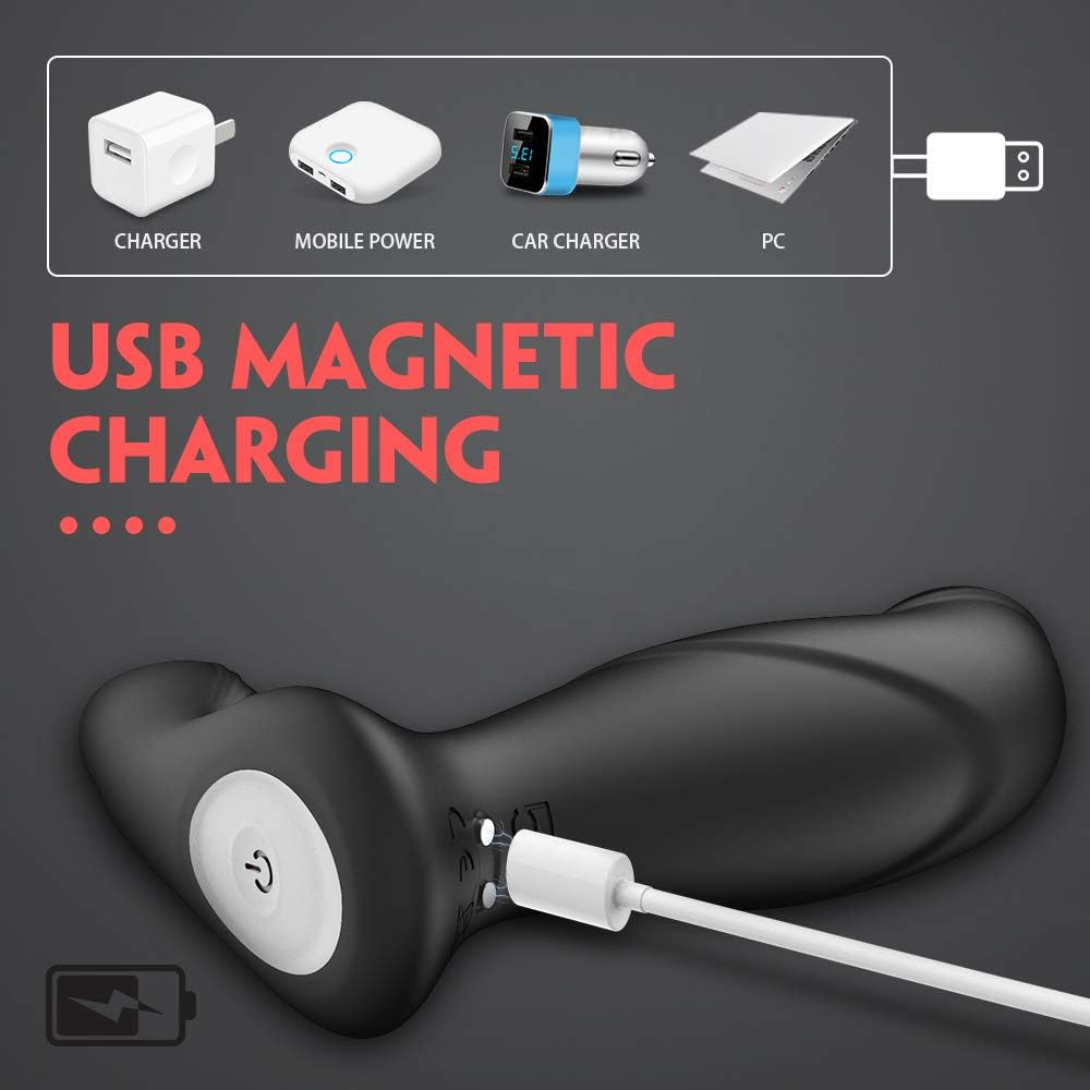 Silicone Plug Massager Extender, Handheld Massager Stimulation Plug Training Kit for Women Couples