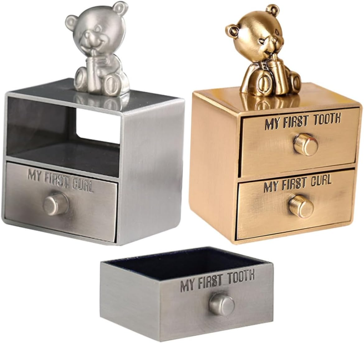 GARVALON 2Pcs Box Tooth Holder Box Keepsake Organizer for Teeth and Jewelry Storage Compact and Sturdy Design for Boys for Growth Memories image number 4