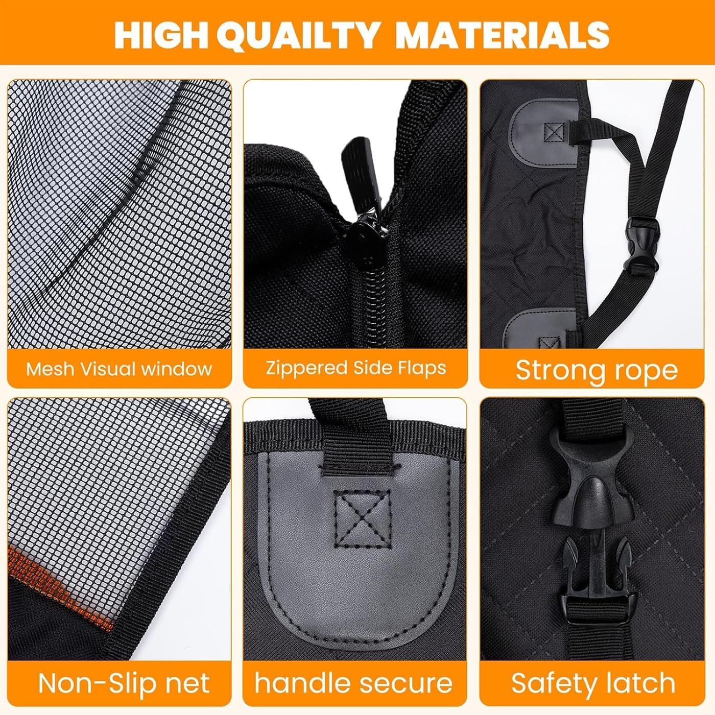 Dog Car Seat Cover for Pets with Visual Window Waterproof Scratch Proof Nonslip Soft Back Seat Covers with Side Flaps Seatbelt Dog Hammock for Cars Sedan SUV Trucks image number 1