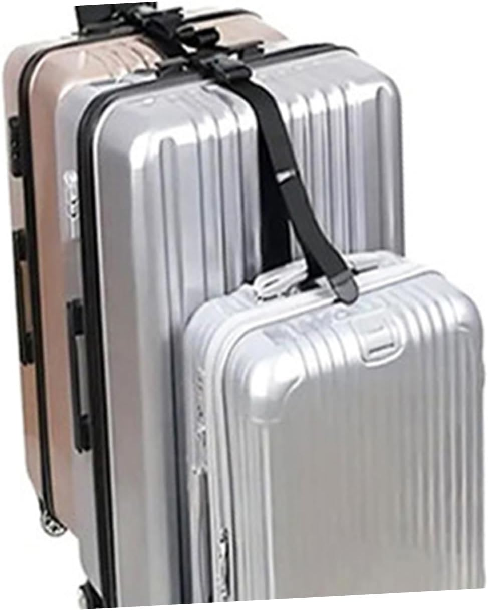 NIYANGLE Adjustable Luggage Connector Straps Travel Belt Set with Buckle Heavy Duty Suitcase Fixing Straps for Outdoor Travel Accessories and Suitcase Security image number 5