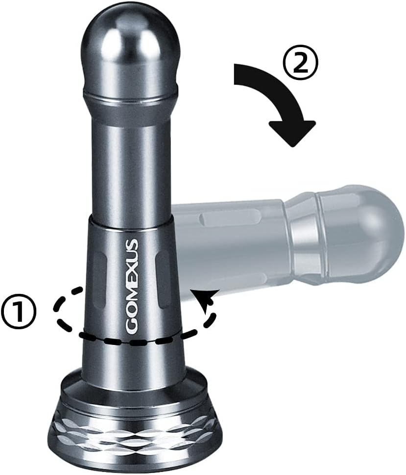 GOMEXUS R6 Foldable Reel Stand Protect Reel from Rock Compatiable for Shimano Stradic Stella Vanford Daiwa Certate Exist, 48 Mm image number 6