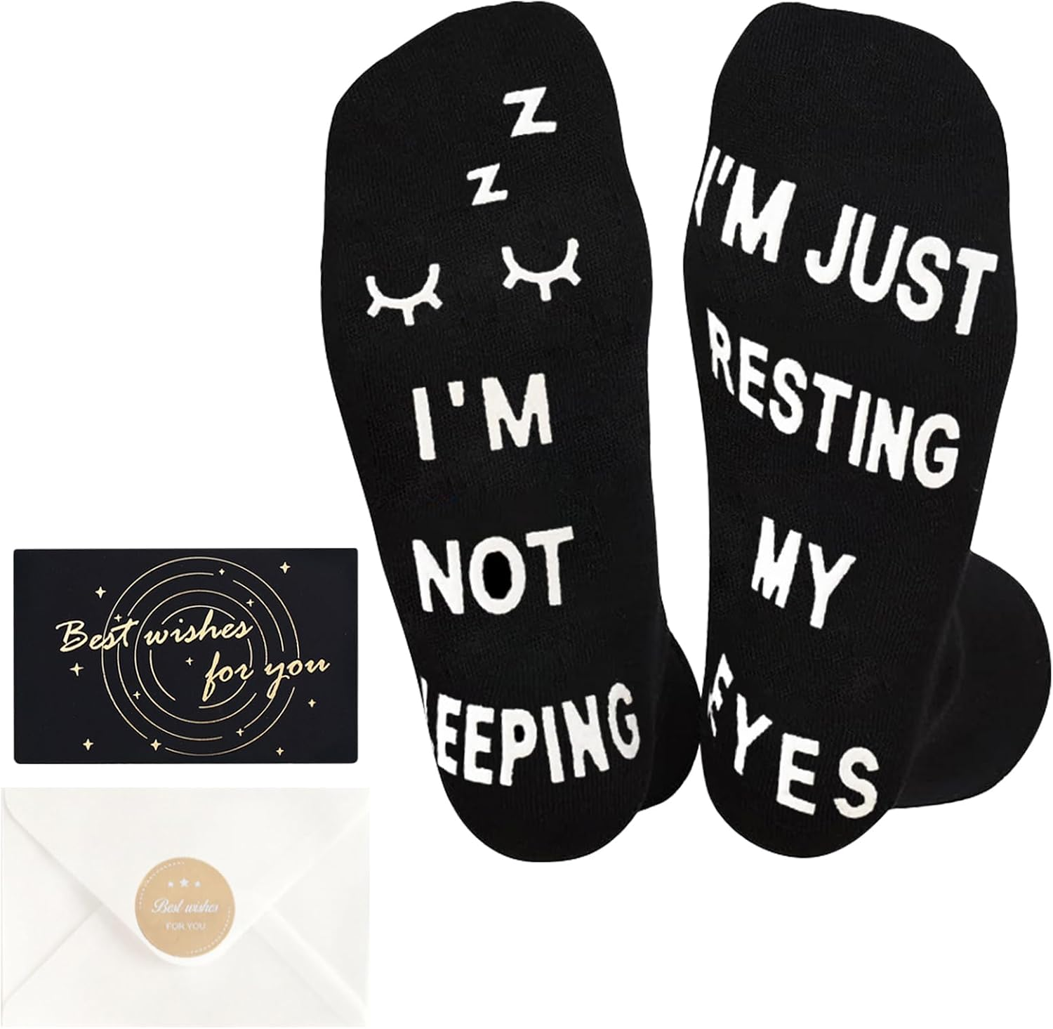 Joyesplay Father'S Day Socks,Fathers Day Gift,Funny Socks for Men,Men Fun Crews Socks,For Men Funny Black Crew Cotton Socks Dad Birthday Gift